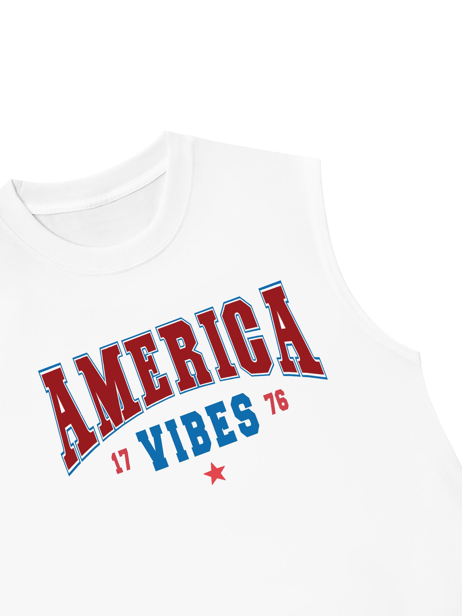 Áo Ba Lỗ Relaxed Fit USA America Vibes