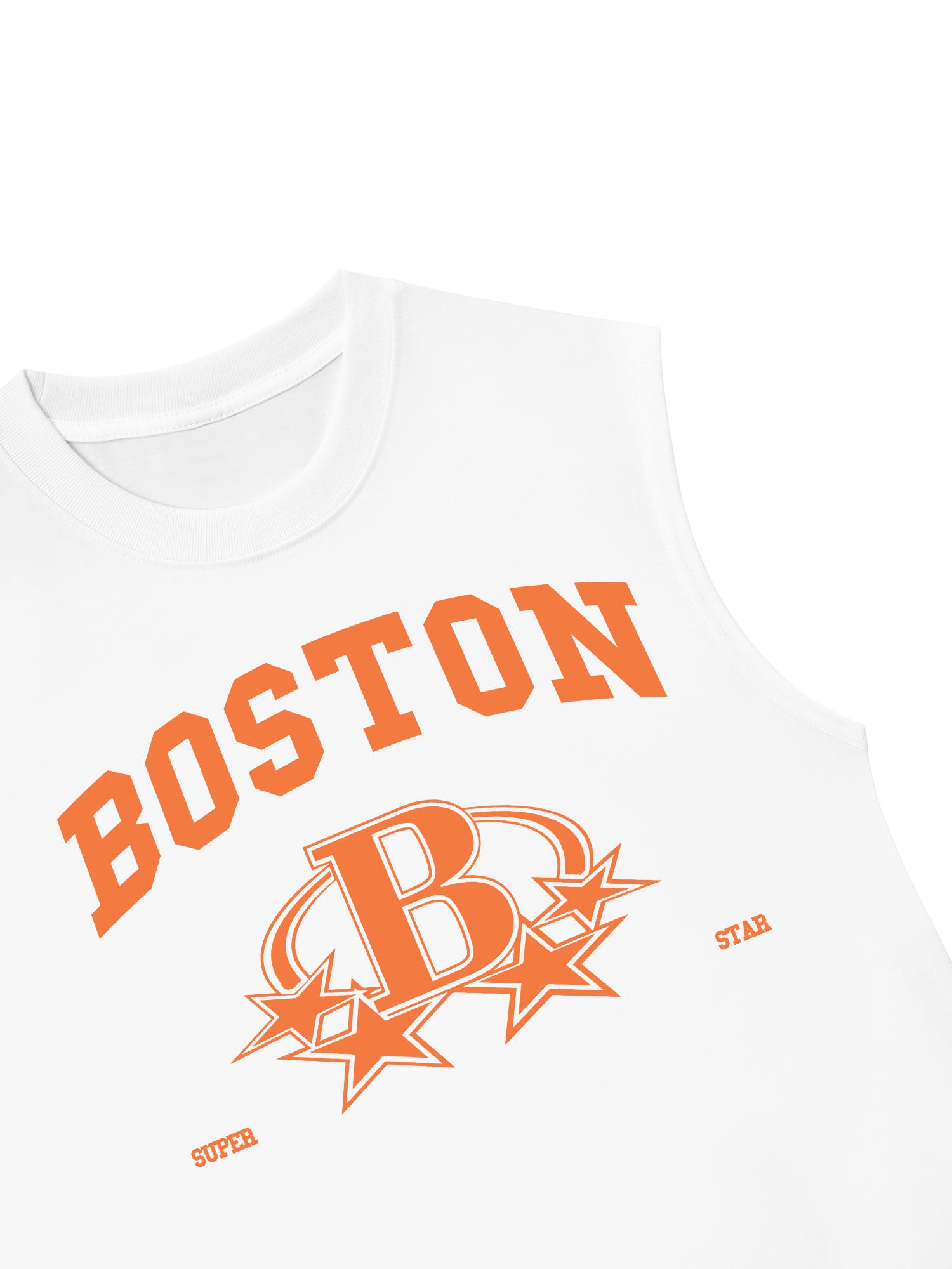 Áo Ba Lỗ Relaxed Fit USA Boston Super Star