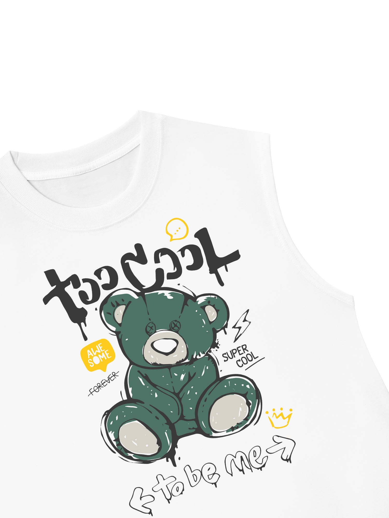 Áo Ba Lỗ Relaxed Fit Too Cool To Be Me