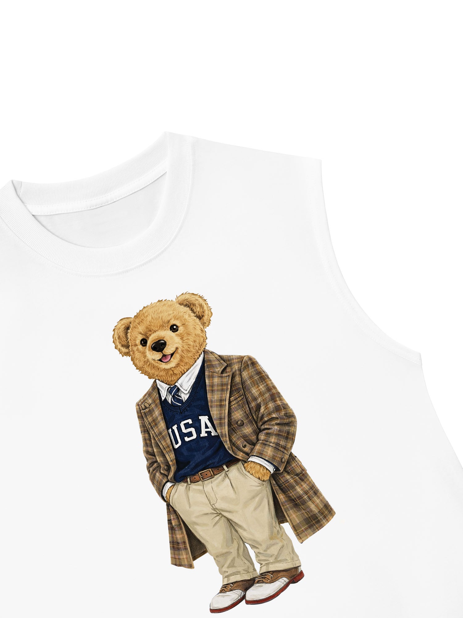 Áo Ba Lỗ Relaxed Fit Bear One