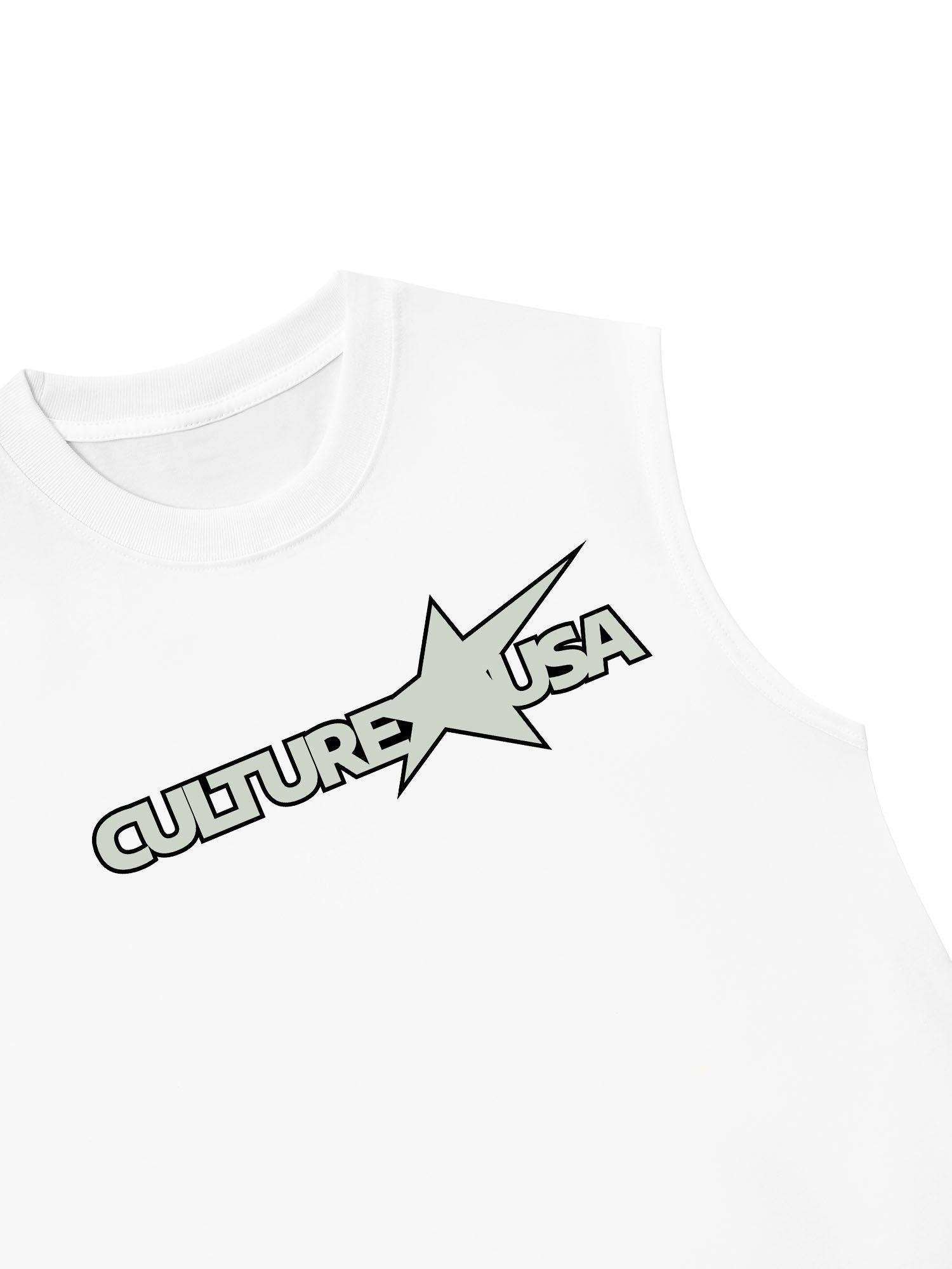 Áo Ba Lỗ Relaxed Fit USA Culture Star