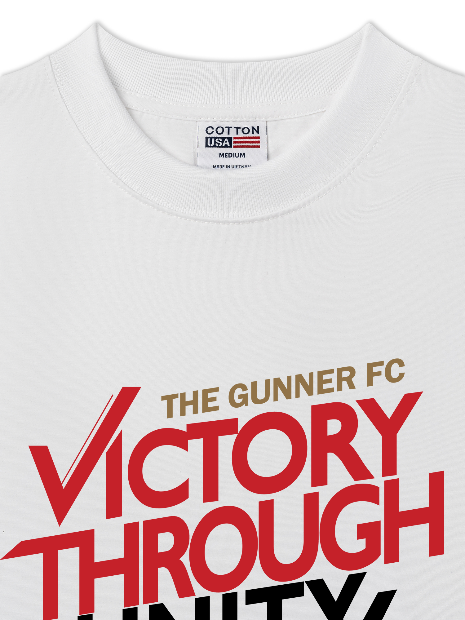 Áo Thun Relaxed Fit Soccer The Gunner Victory Through Unity Forever