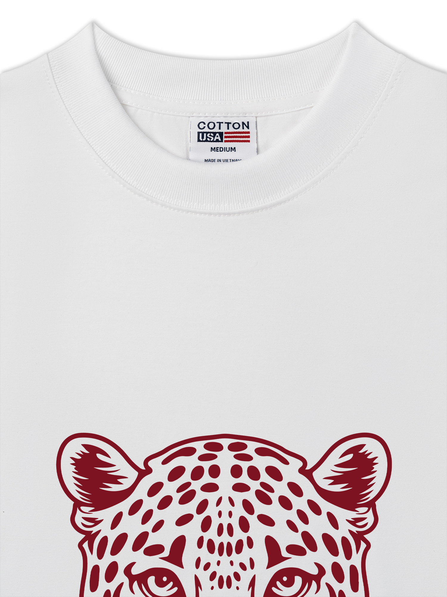 Áo Thun Relaxed Fit Urban Leopard Feline Face