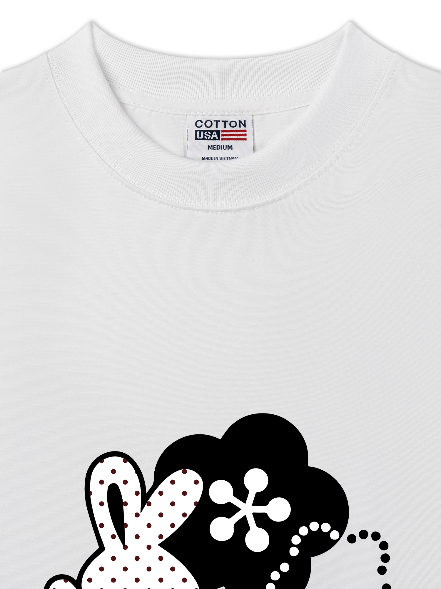 Áo Thun Relaxed Fit Dotty Mood Cute Bunny