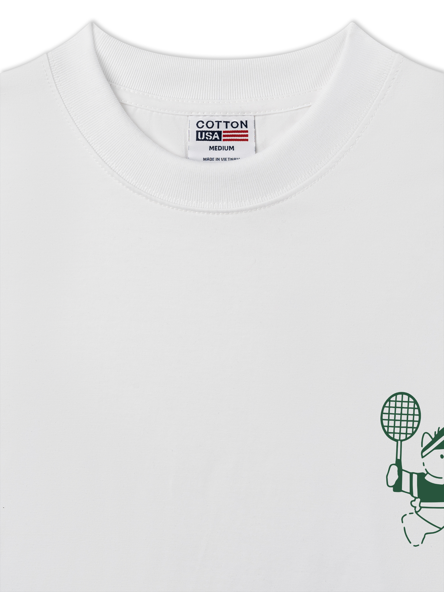 Áo Thun Relaxed Fit Badminton Club Green