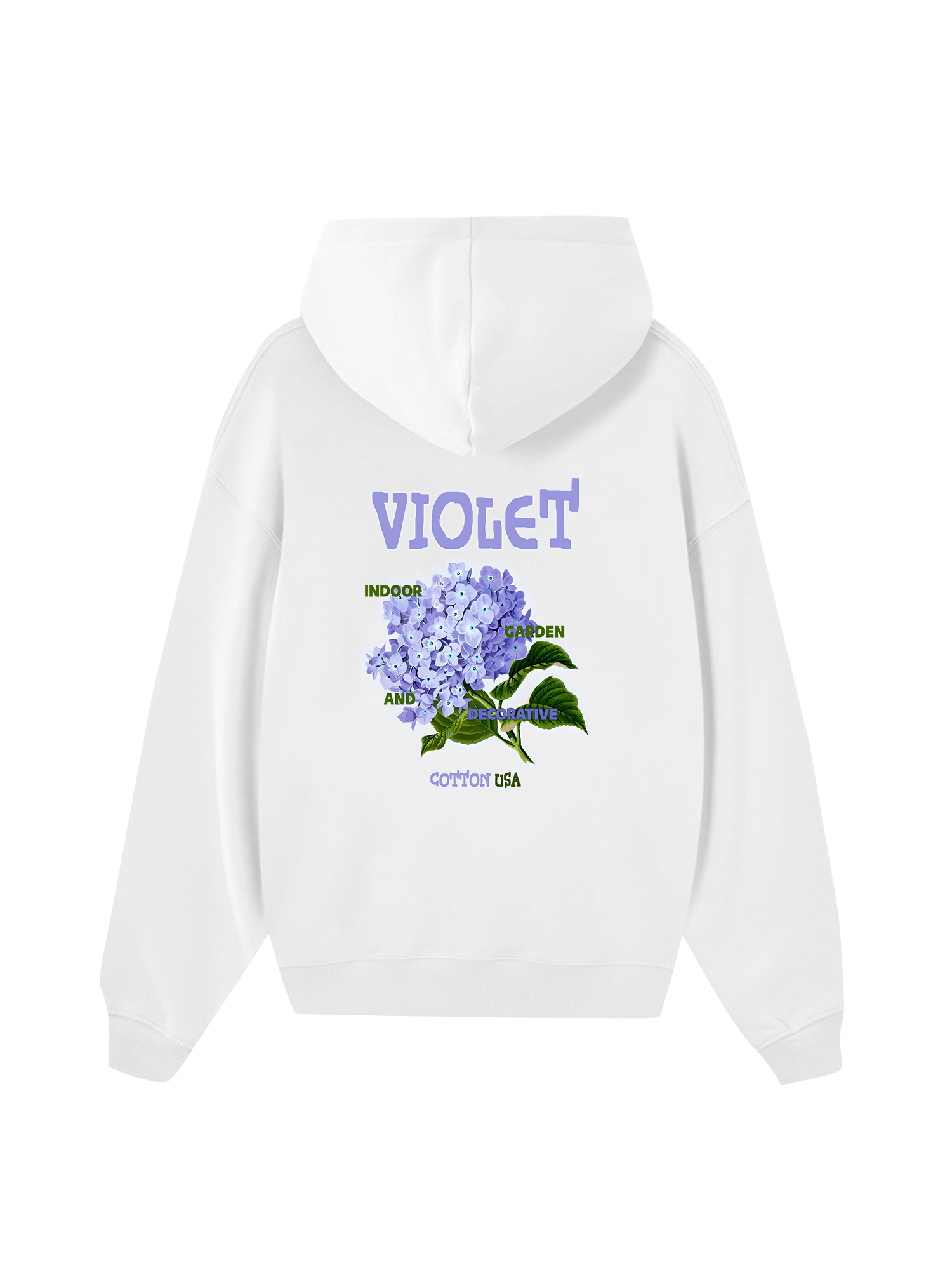 Floral Indoor Violet Hoodie