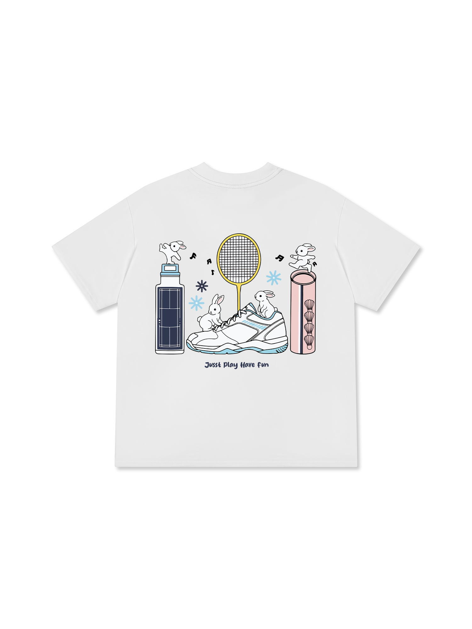 Áo Thun Relaxed Fit Badminton Just Play Have Fun