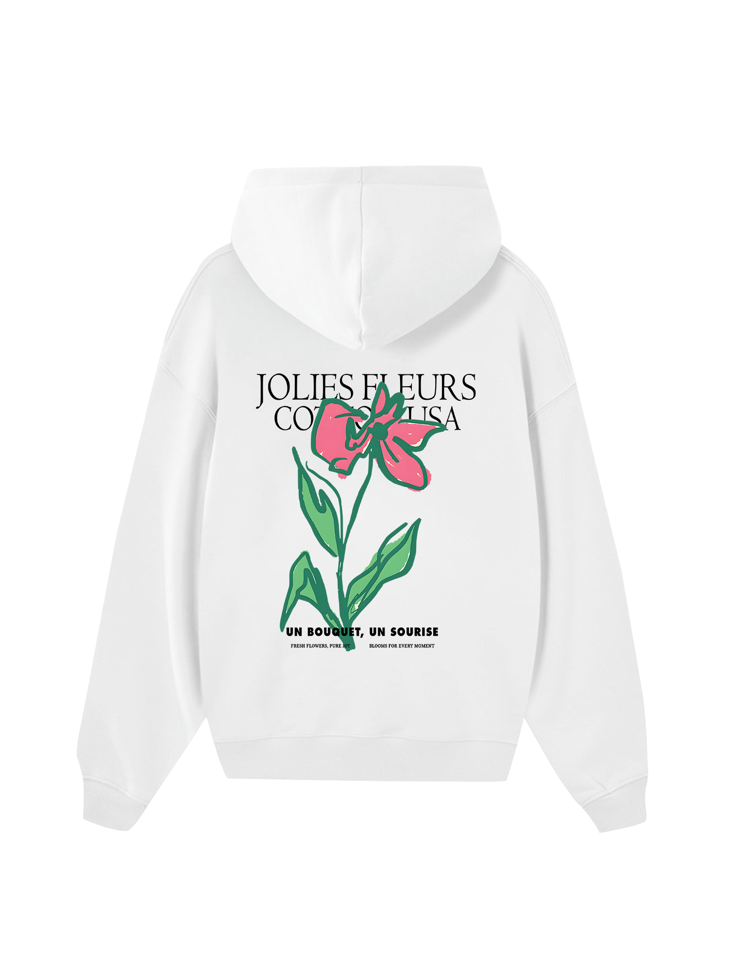 Floral Jolies Fleurs Hoodie