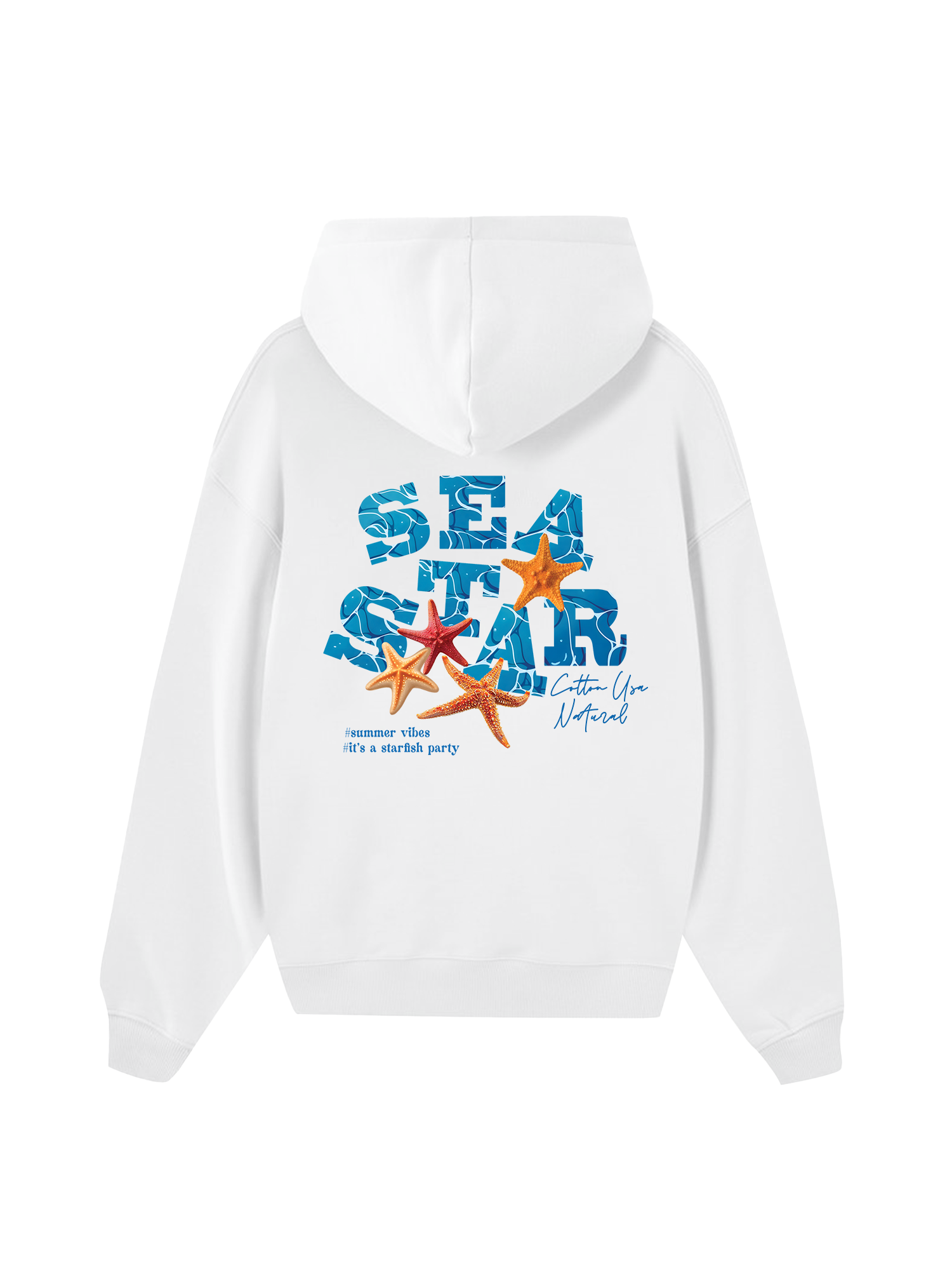 Tropical Starfish Parrty Sea Water Hoodie