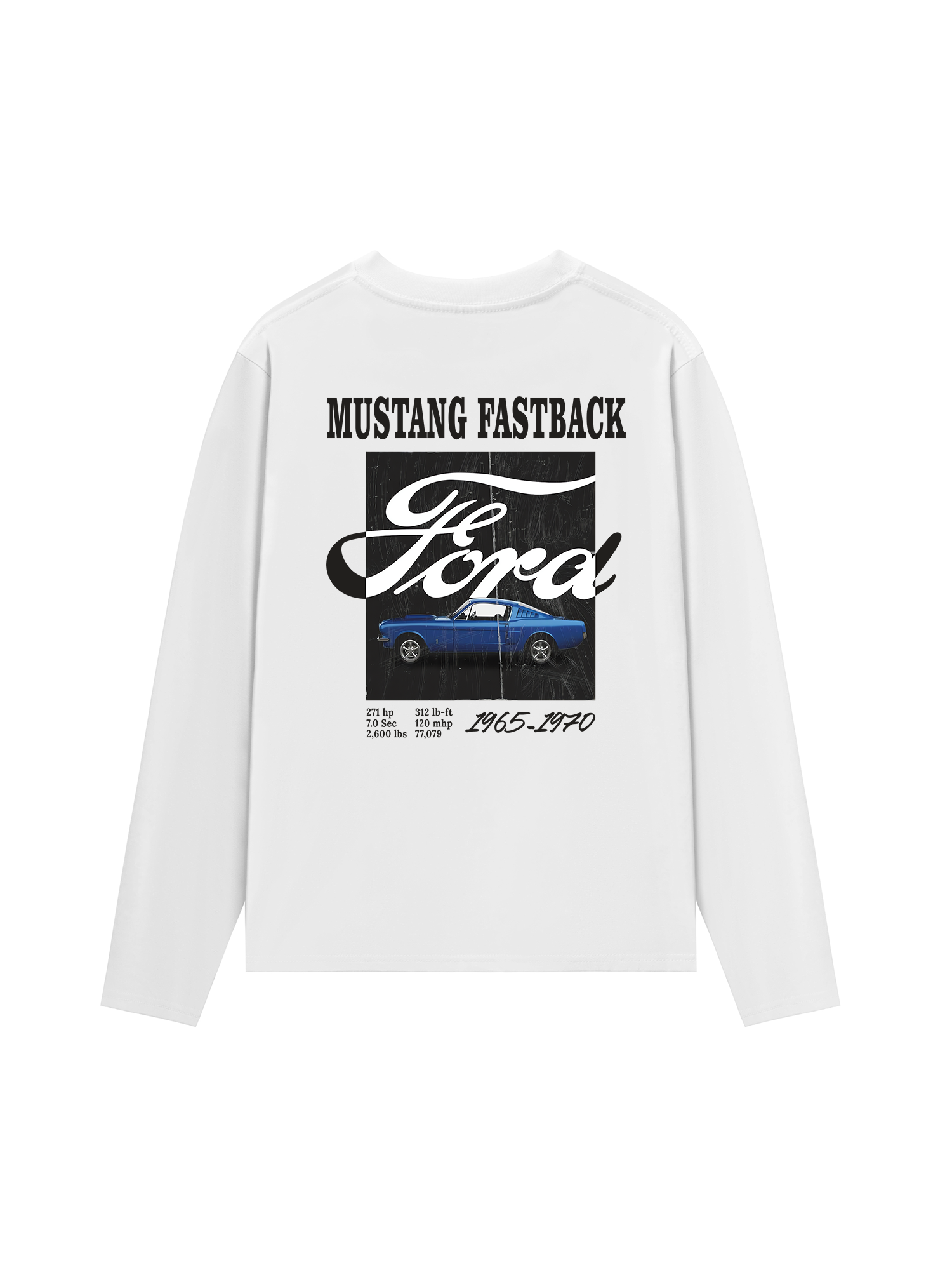 Áo Thun Dài Tay Ford Mustang Fastback