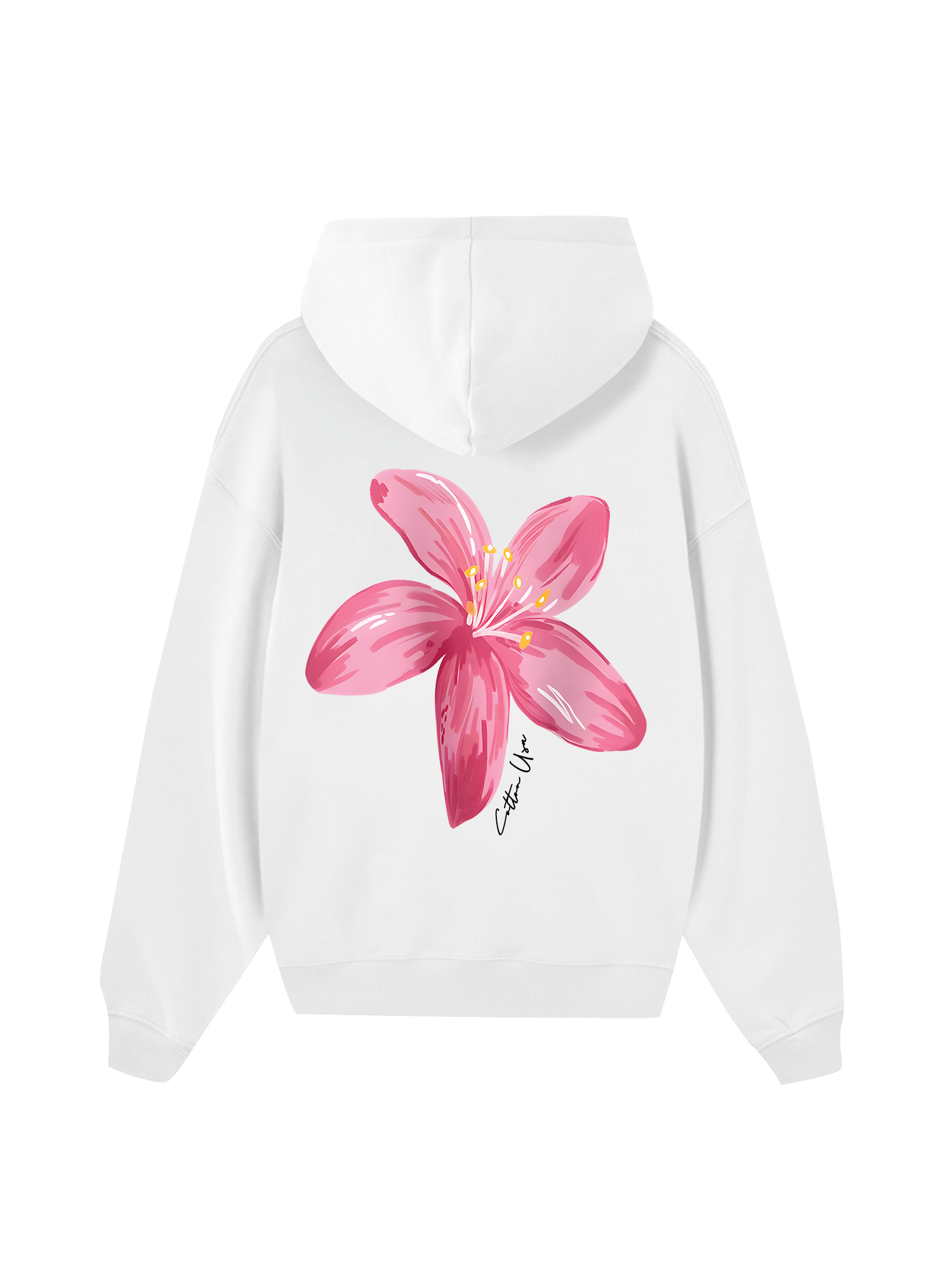 Floral Pink Flower Hoodie