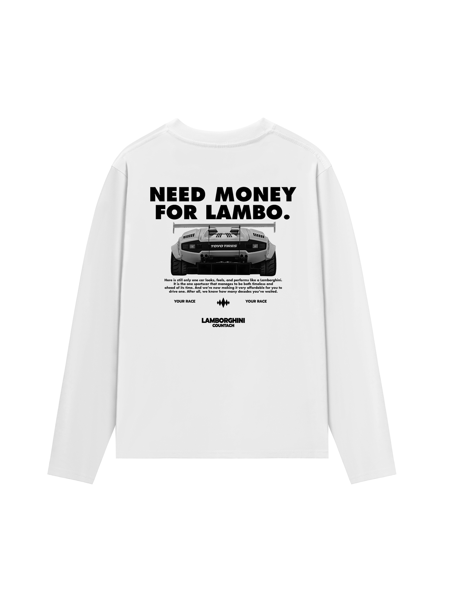 Áo Thun Dài Tay Lamborghini Countach LBWK