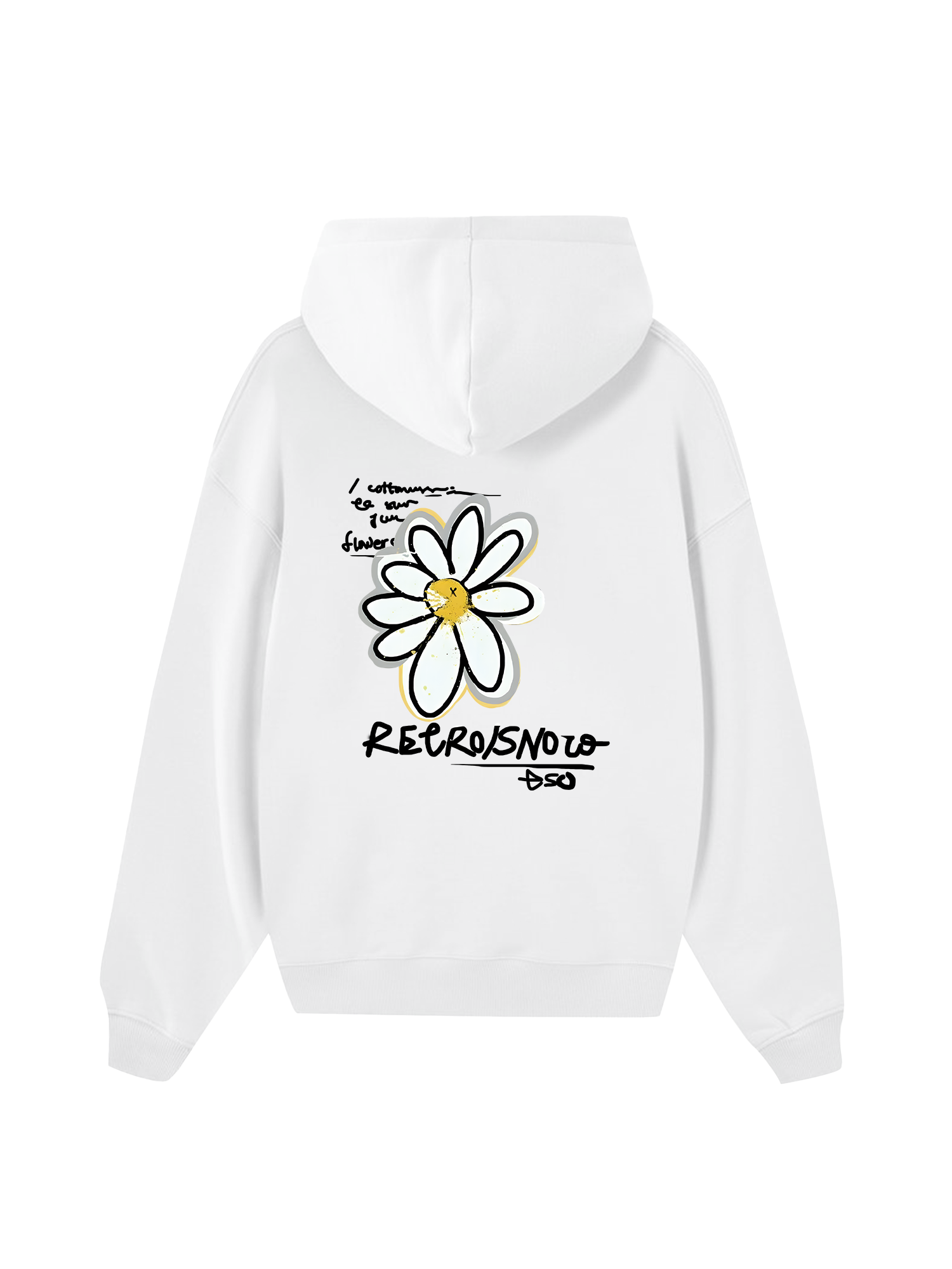 Cotton Usa Daisy Flower Hoodie
