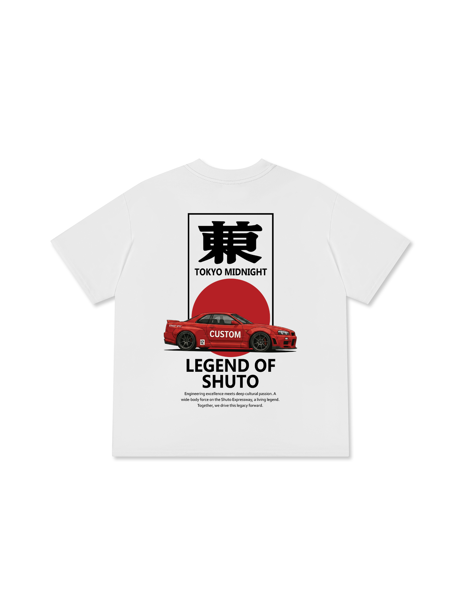 Áo Thun Relaxed Fit JDM Car Shuto Loop