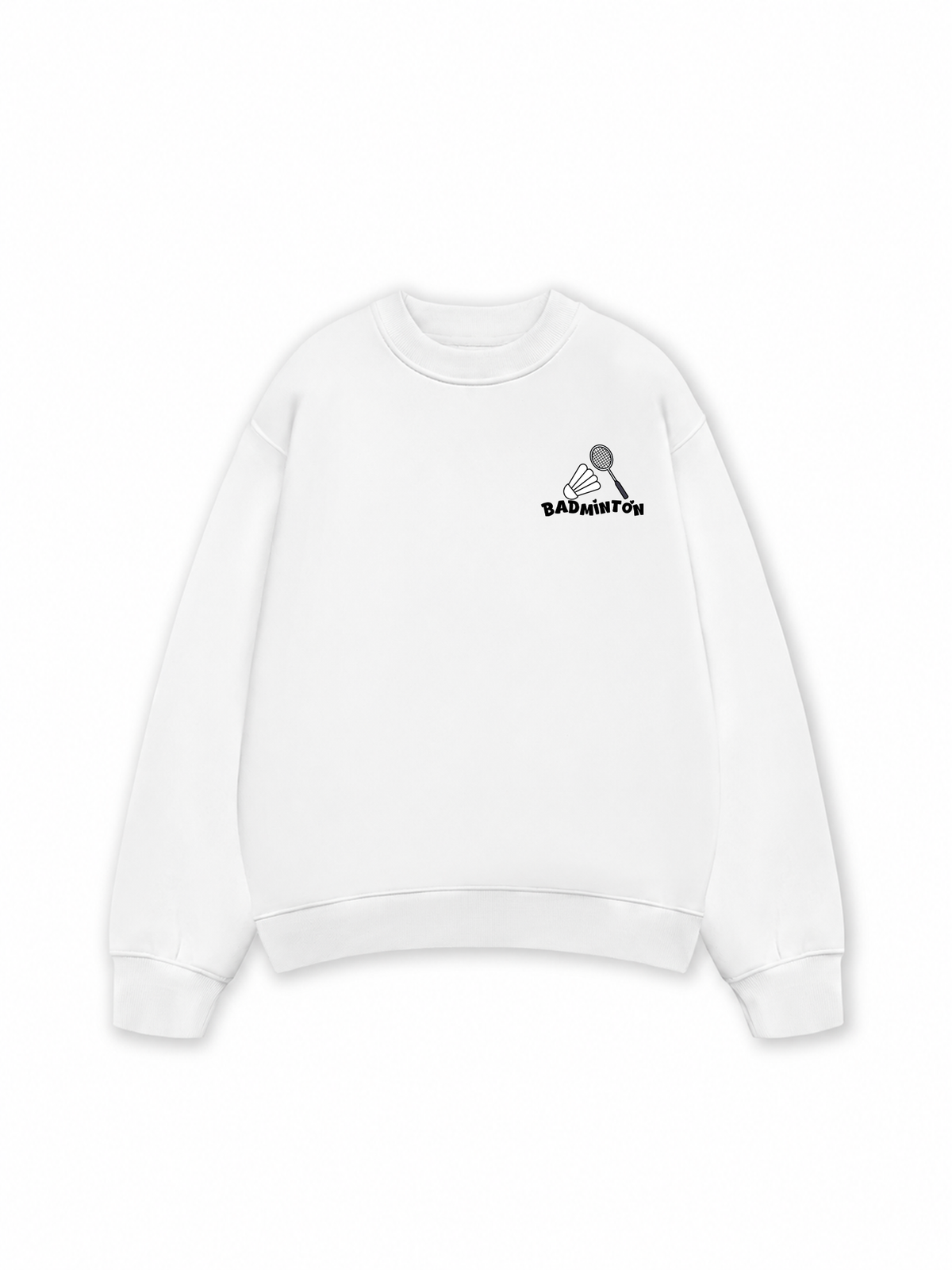 Áo Sweater Nỉ Hai Da Badminton In