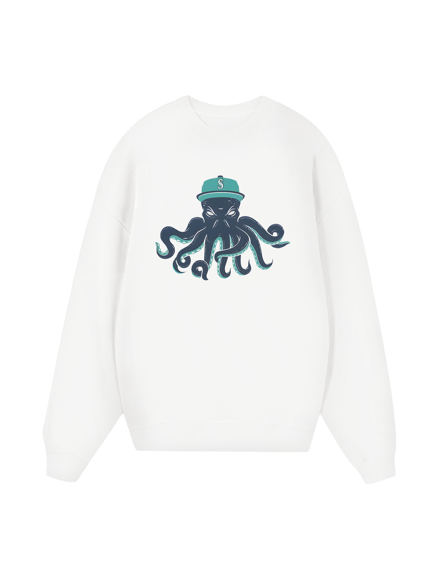 Baseball Green Octopus Sweater