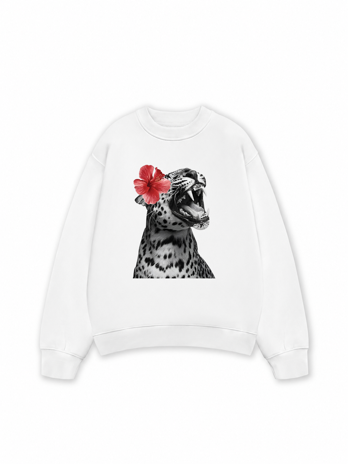 Áo Sweater Nỉ Hai Da Urban Leopard Roar Flower
