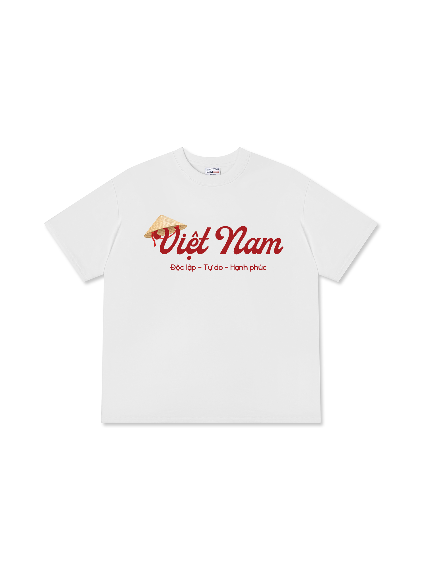 Áo Thun Relaxed Fit Việt Nam Độc Lập Tự Do Hạnh Phúc