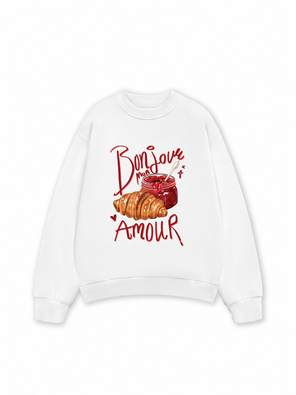 Áo Sweater Nỉ Hai Da Yummy Mood Bonjour Amour