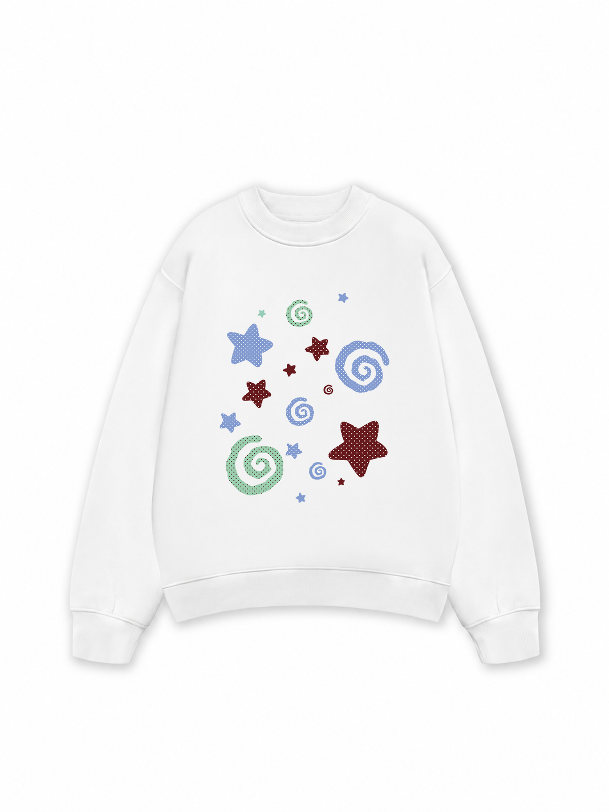 Áo Sweater Nỉ Hai Da Dotty Mood Pastel Dreams