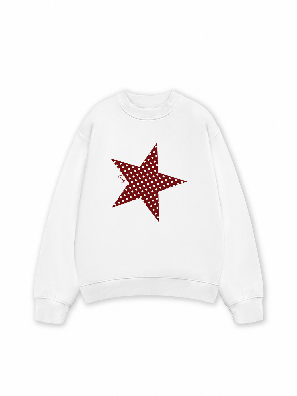 Áo Sweater Nỉ Hai Da Dotty Mood Polka Dot Star