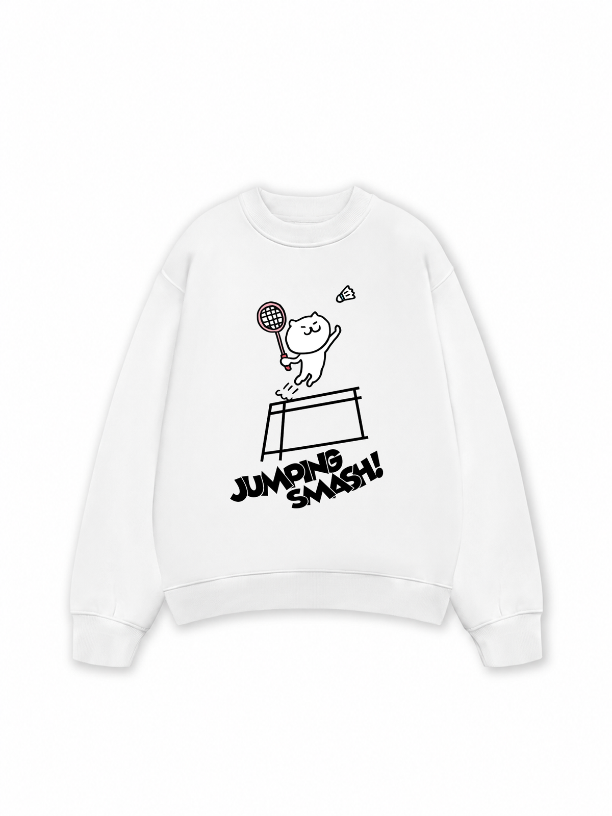 Áo Sweater Nỉ Hai Da Badminton Jumping Smash