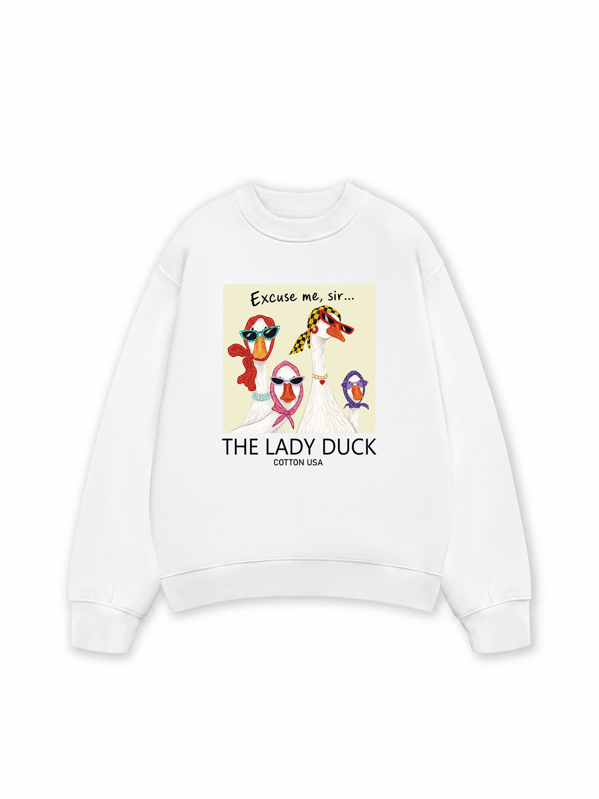 Áo Sweater Nỉ Hai Da Farrm Lady Duck