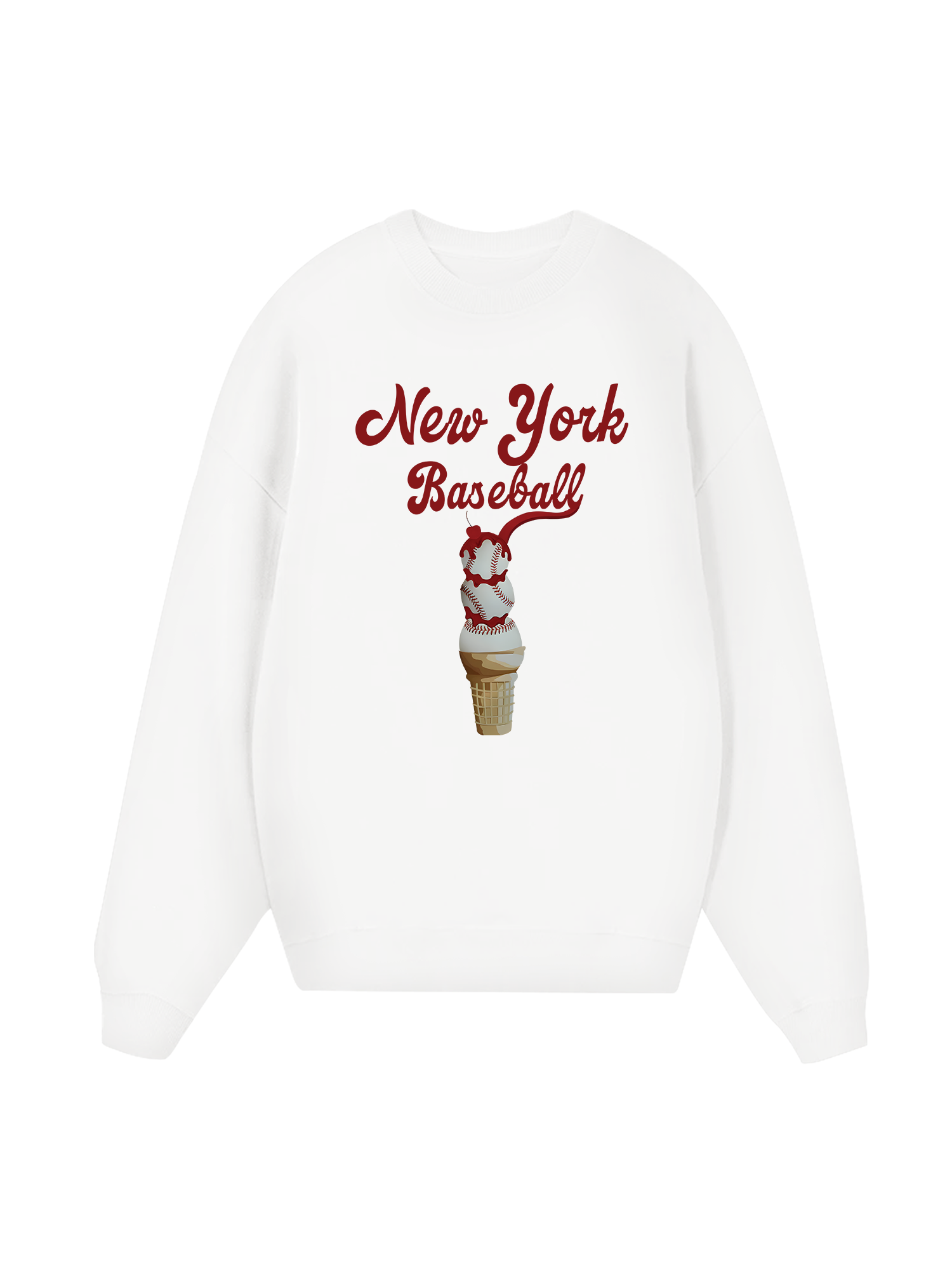 Baseball NewYork Ice Cream Sweater