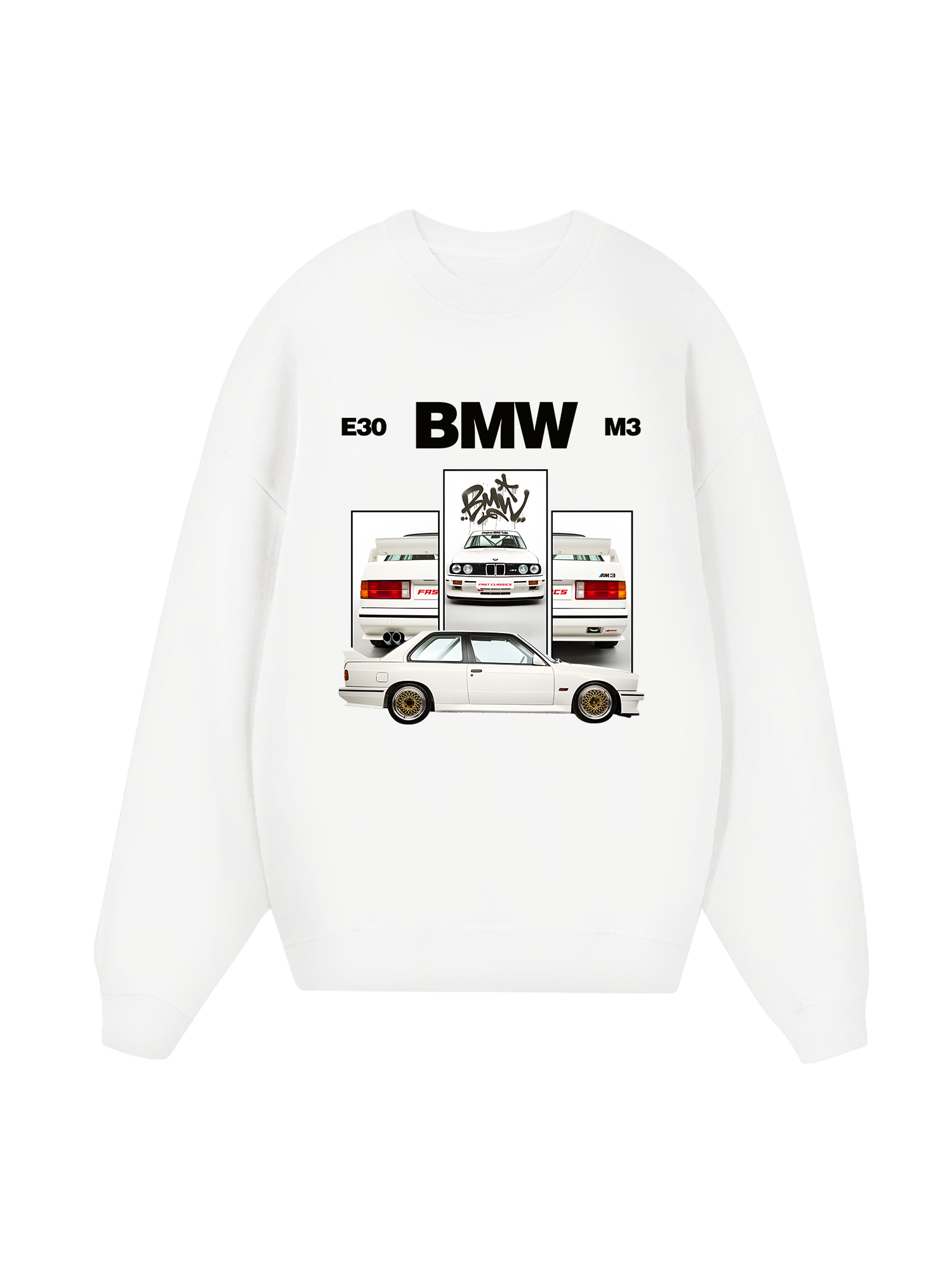 BMW E30 M3 White Sweater