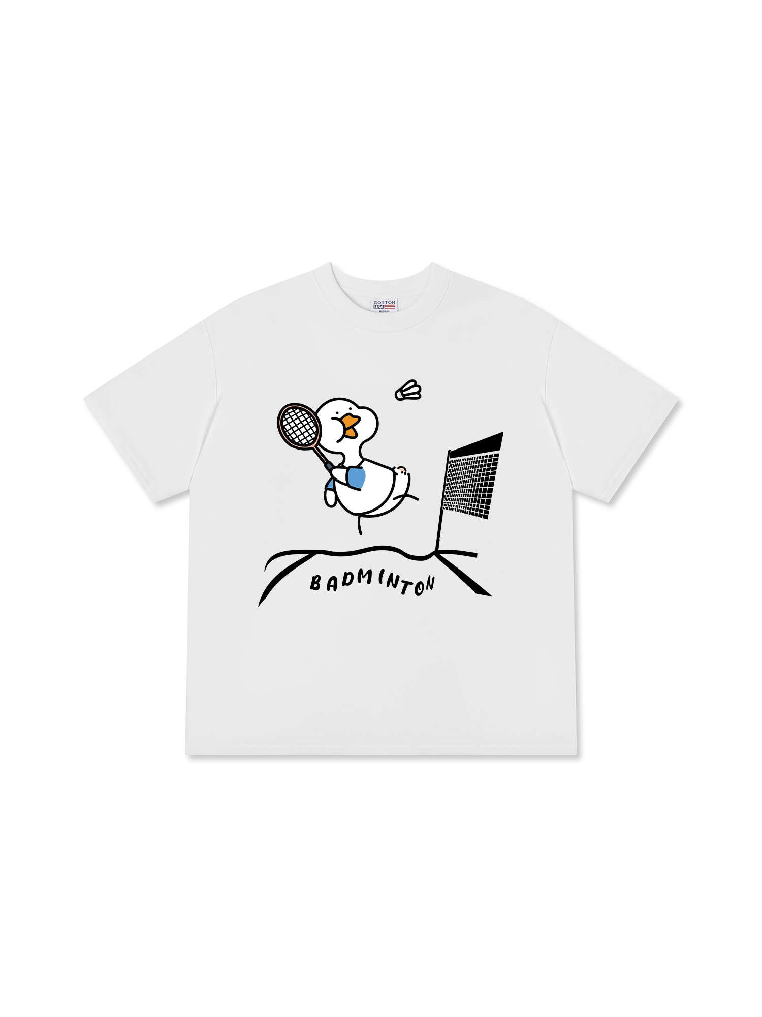 Áo Thun Relaxed Fit Badminton The Shuttle Duck