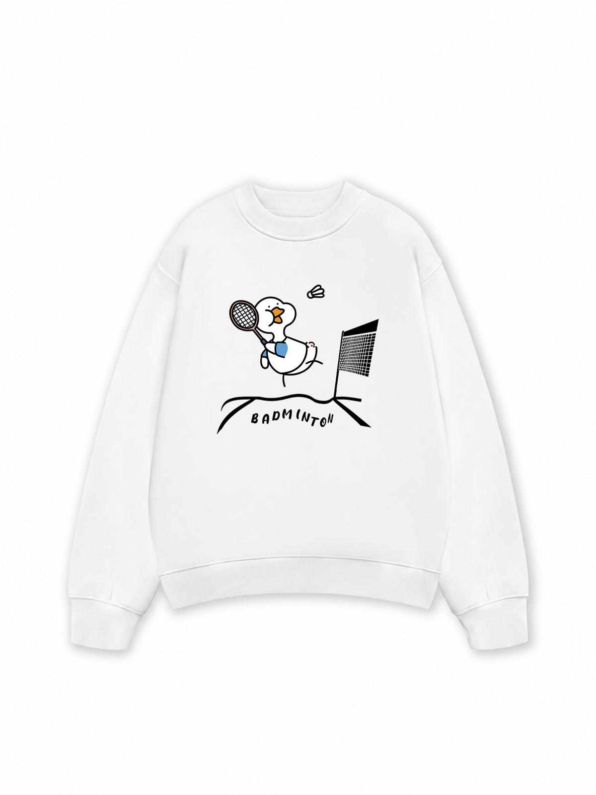 Áo Sweater Nỉ Hai Da Badminton The Shuttle Duck