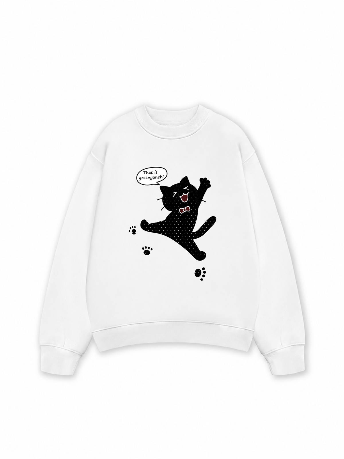 Áo Sweater Nỉ Hai Da Dotty Mood Cute Cat