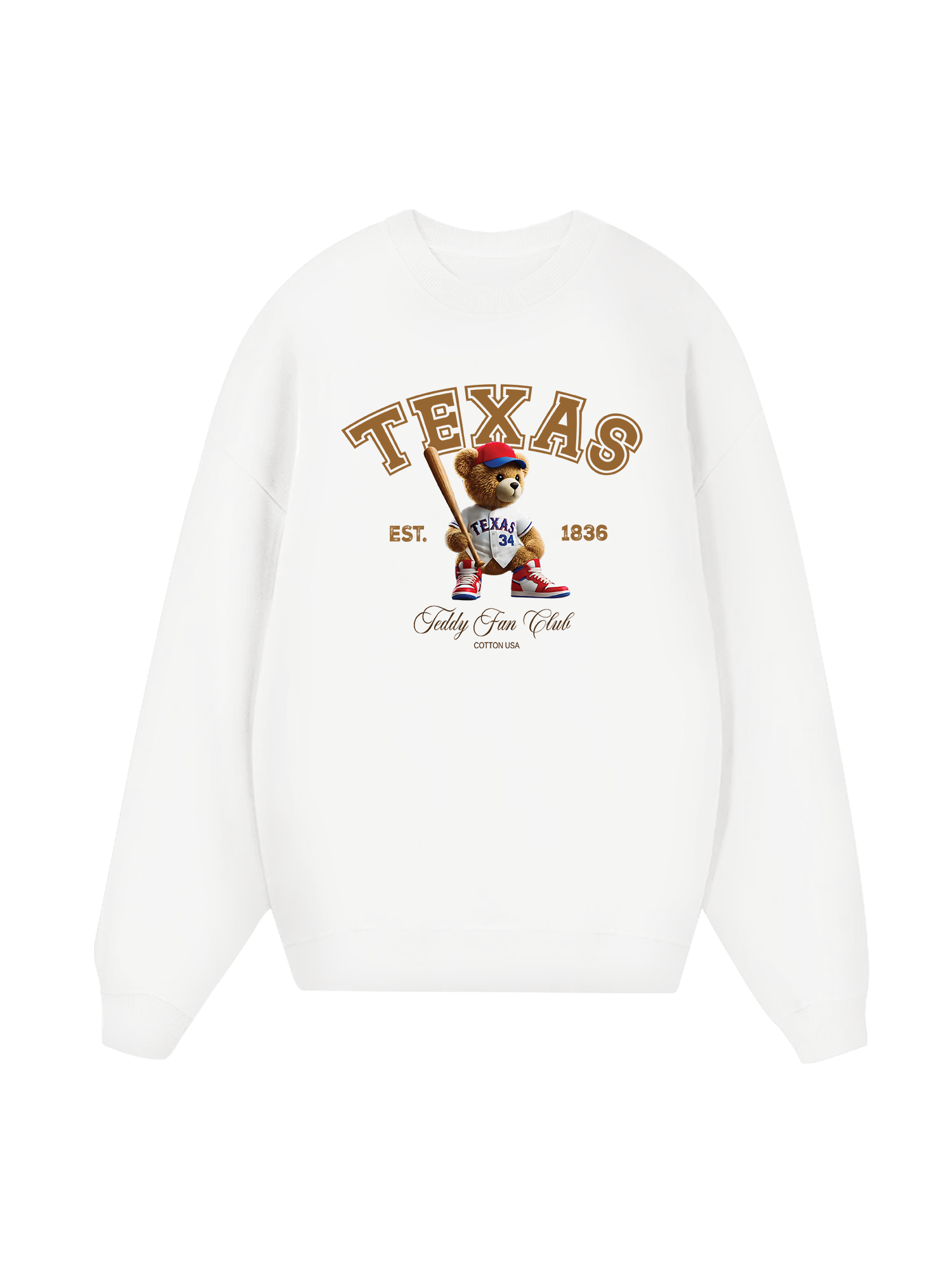 Baseball Texas Teddy Fan Club Sweater