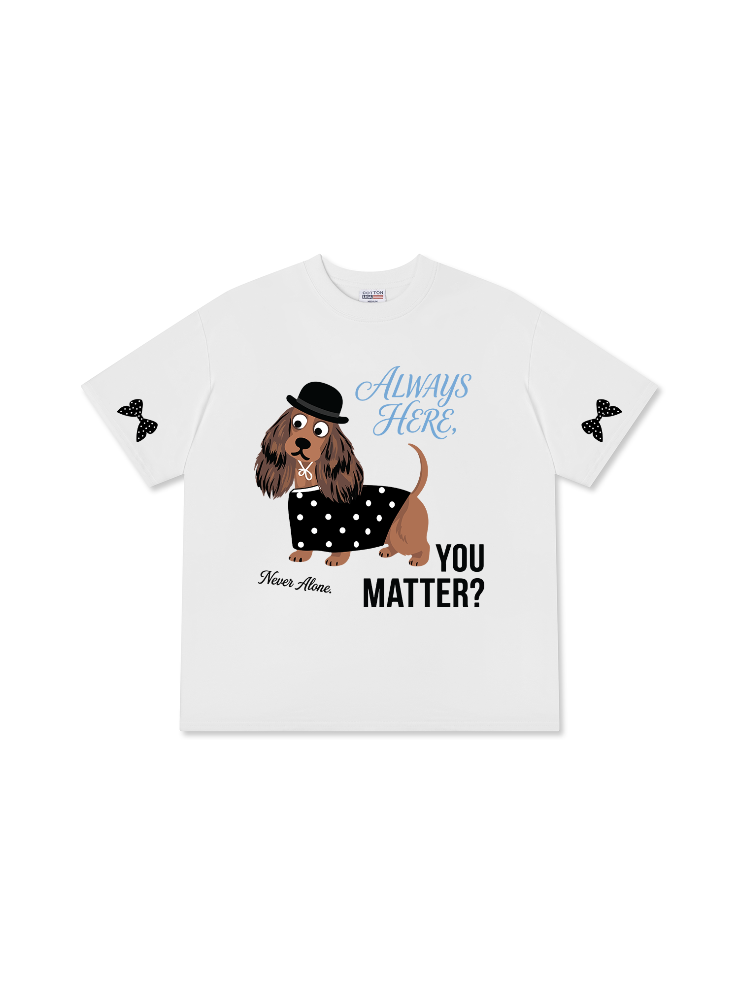 Áo Thun Relaxed Fit Dotty Mood Polka Dot Puppy Classic