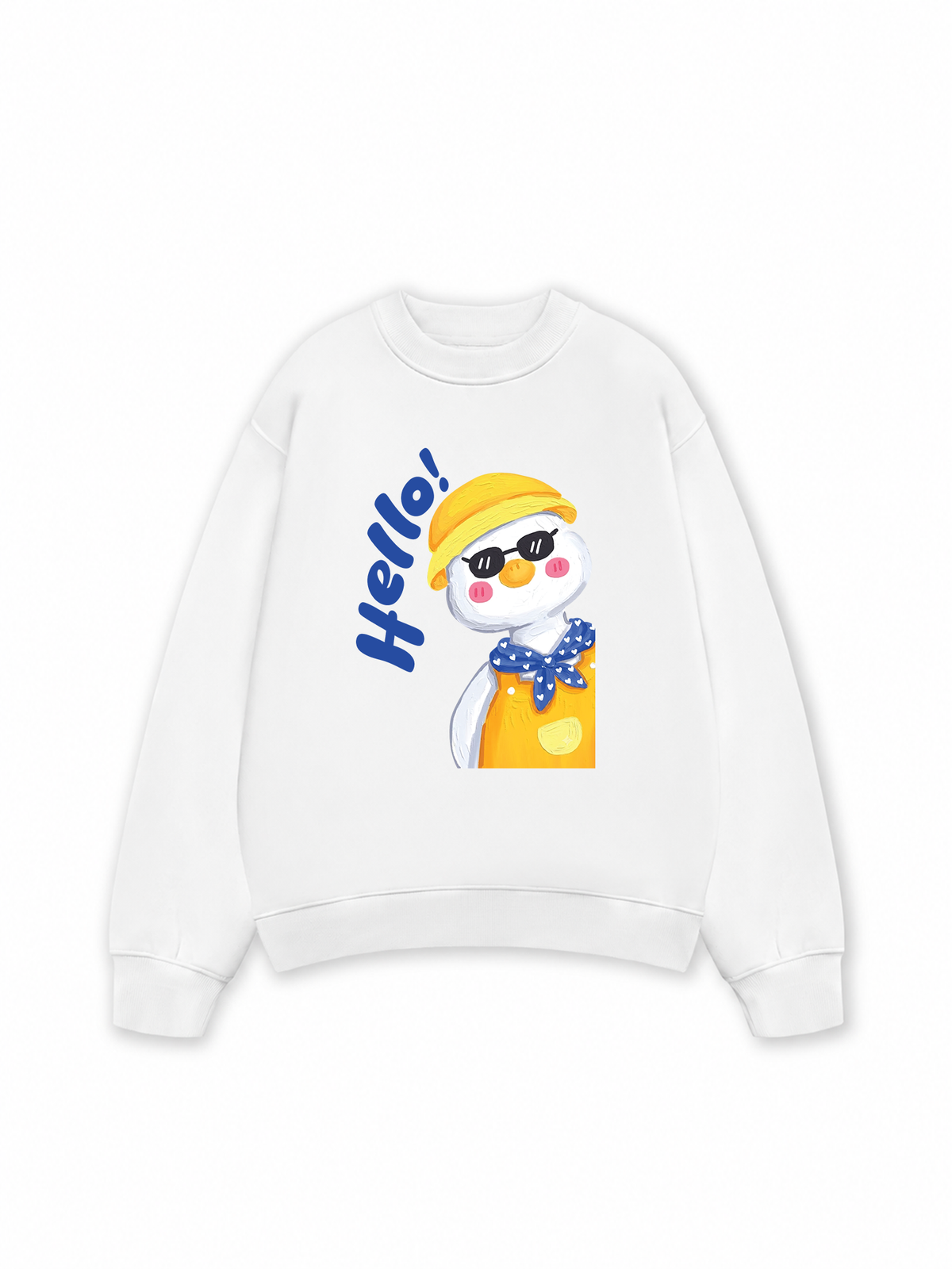 Áo Sweater Nỉ Hai Da Farm Hello Duck