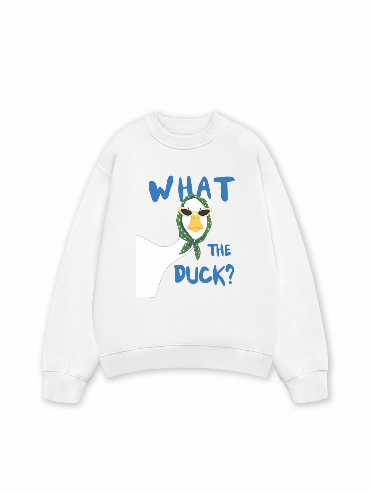 Áo Sweater Nỉ Hai Da Farm What The Duck