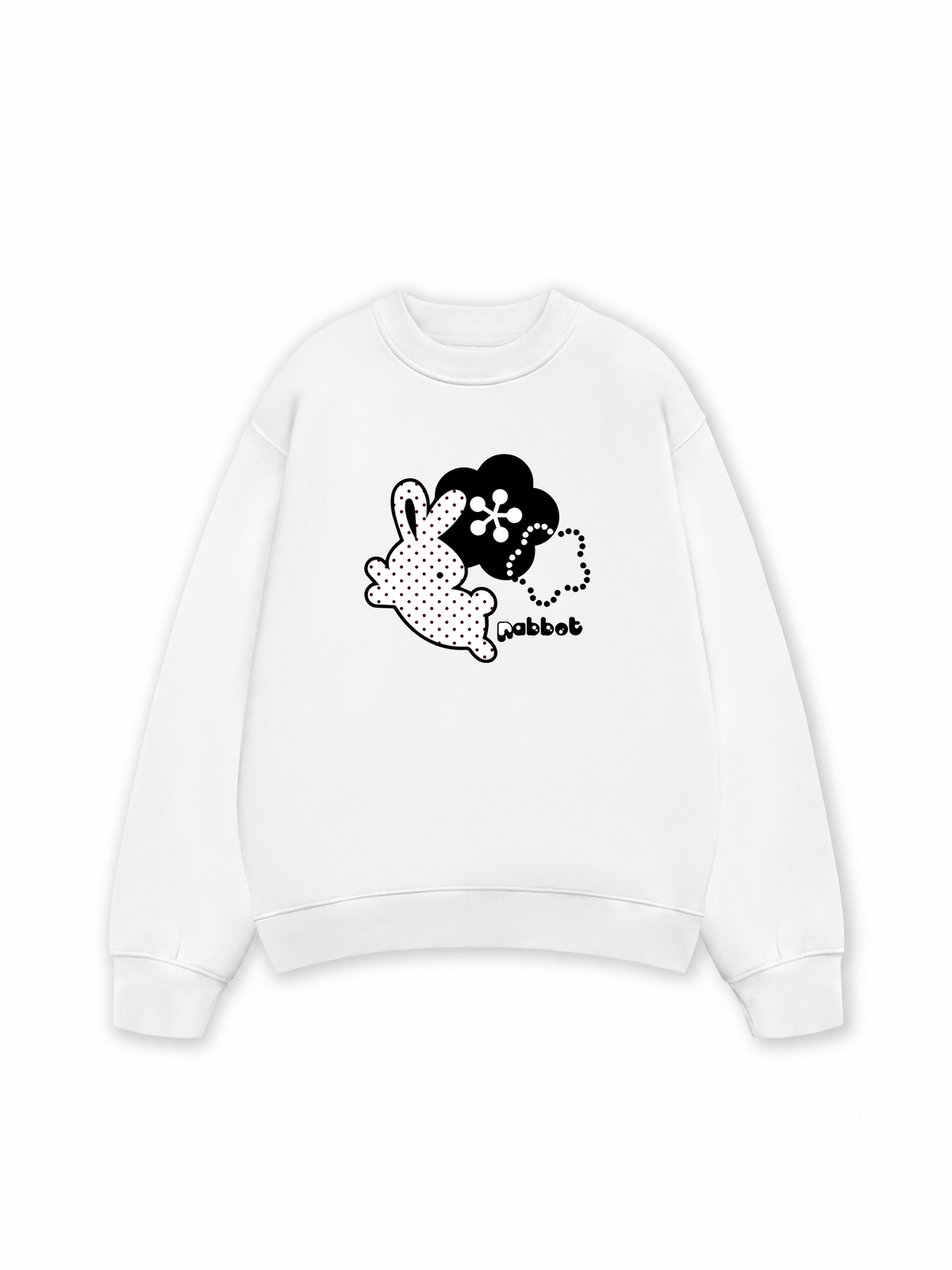 Áo Sweater Nỉ Hai Da Dotty Mood Cute Bunny