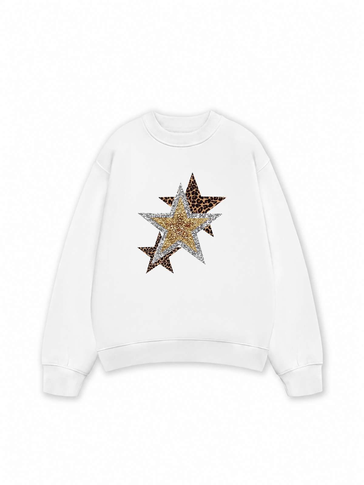Áo Sweater Nỉ Hai Da Urban Leopard Metallic Savage Stars