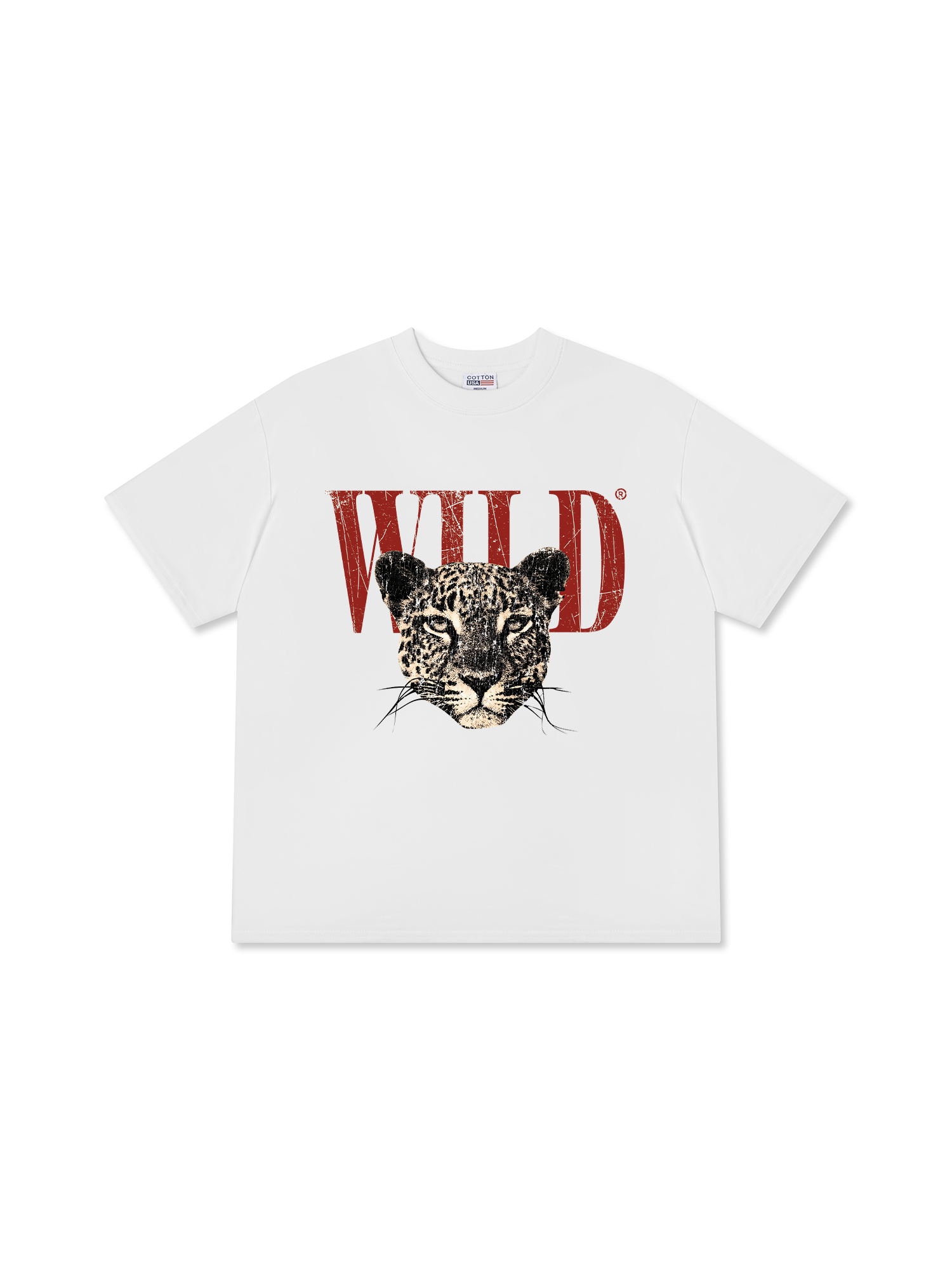 Áo Thun Relaxed Fit Urban Leopard Crimson Wild