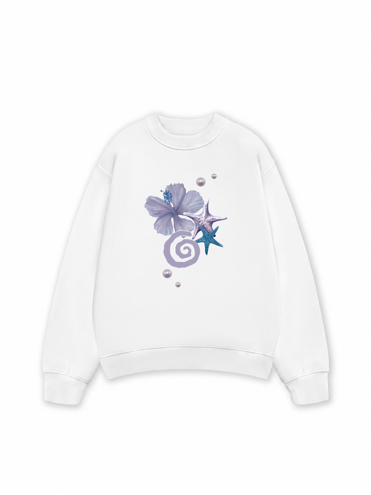 Áo Sweater Nỉ Hai Da Tropical Pearl Coast