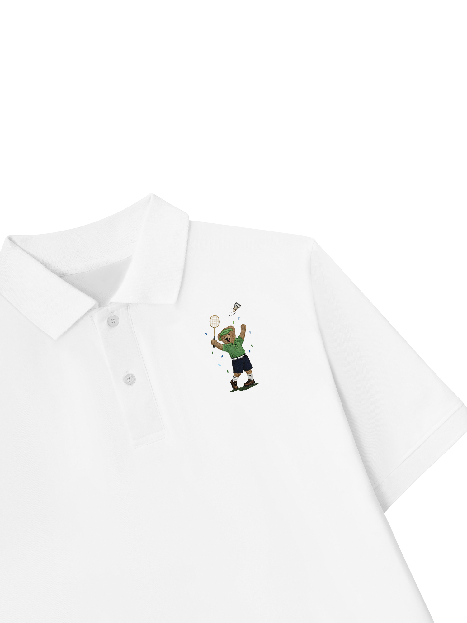 Áo Polo Relaxed Fit Badminton Bear Player