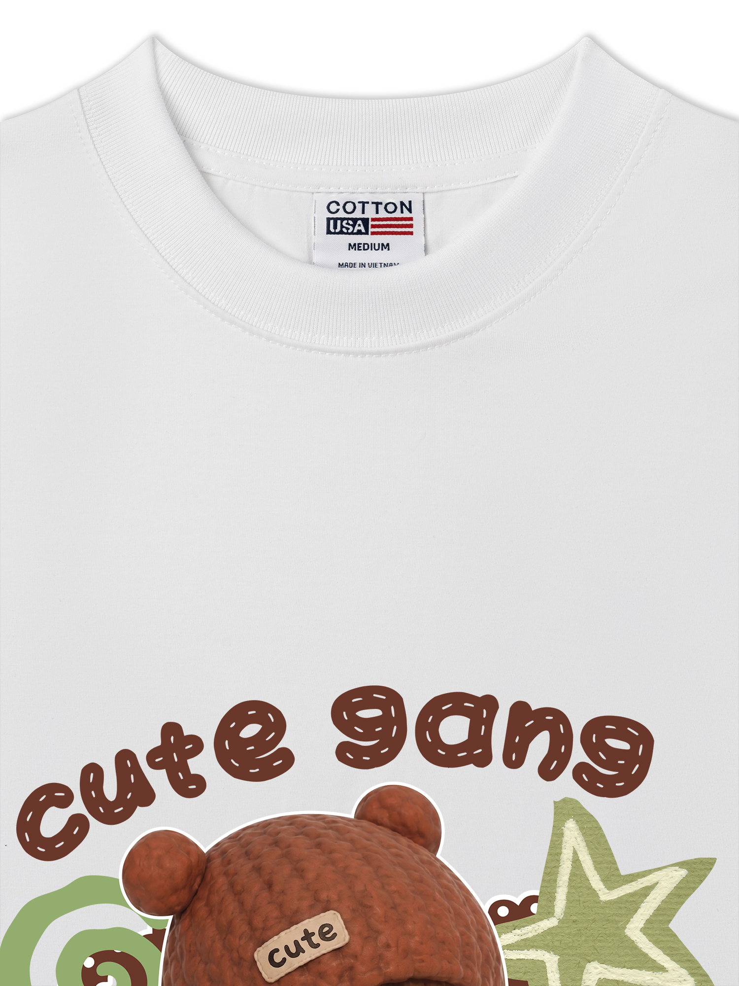Áo Thun Relaxed Fit Cute Gang