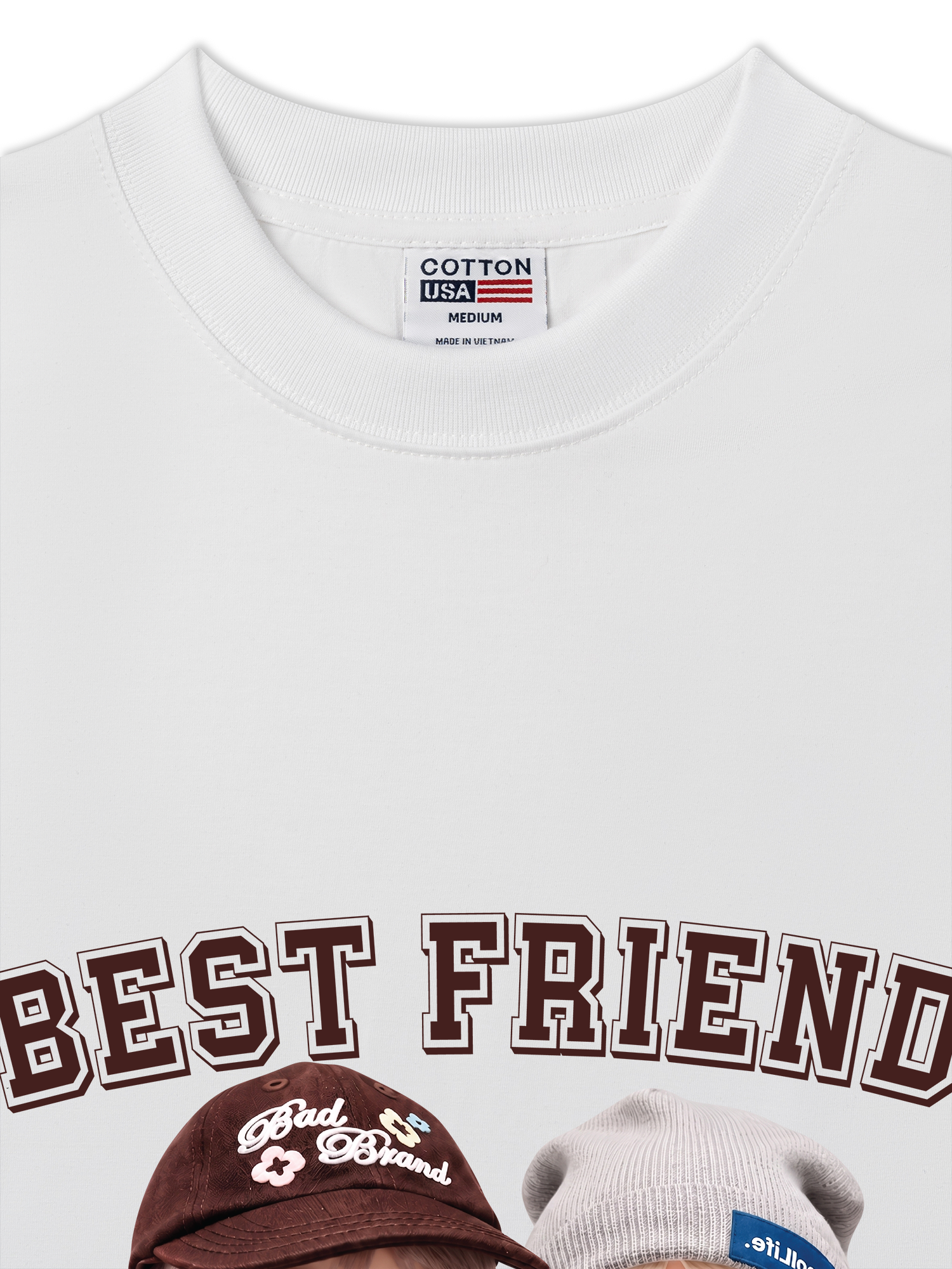 Áo Thun Relaxed Fit Cute Gang Best Friend