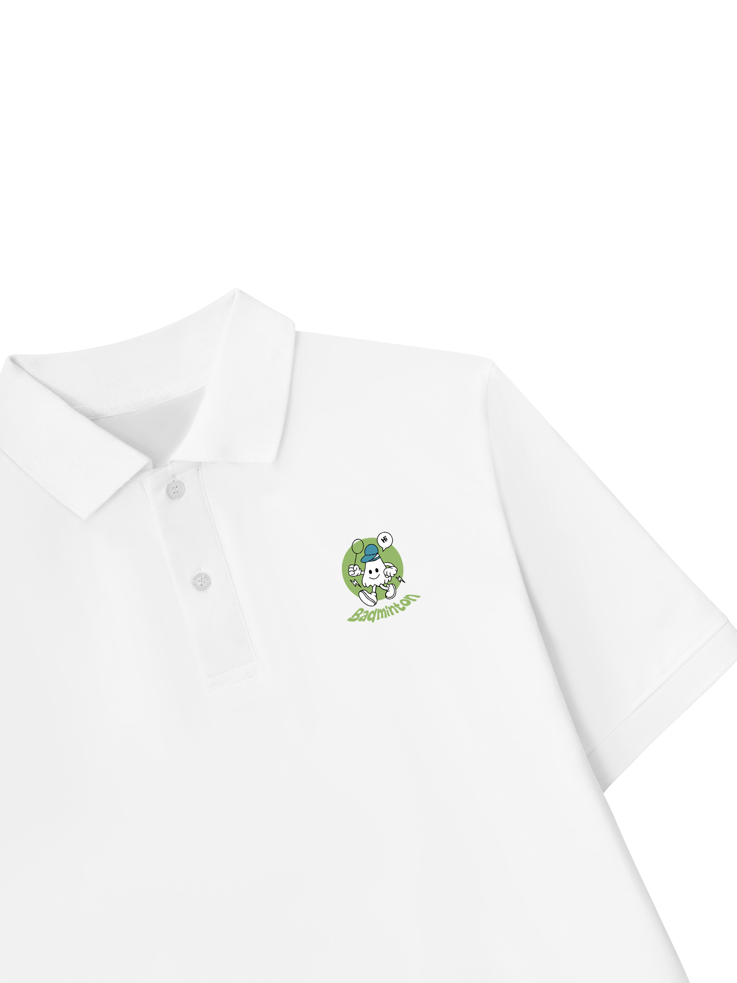 Áo Polo Relaxed Fit Badminton Cartoon