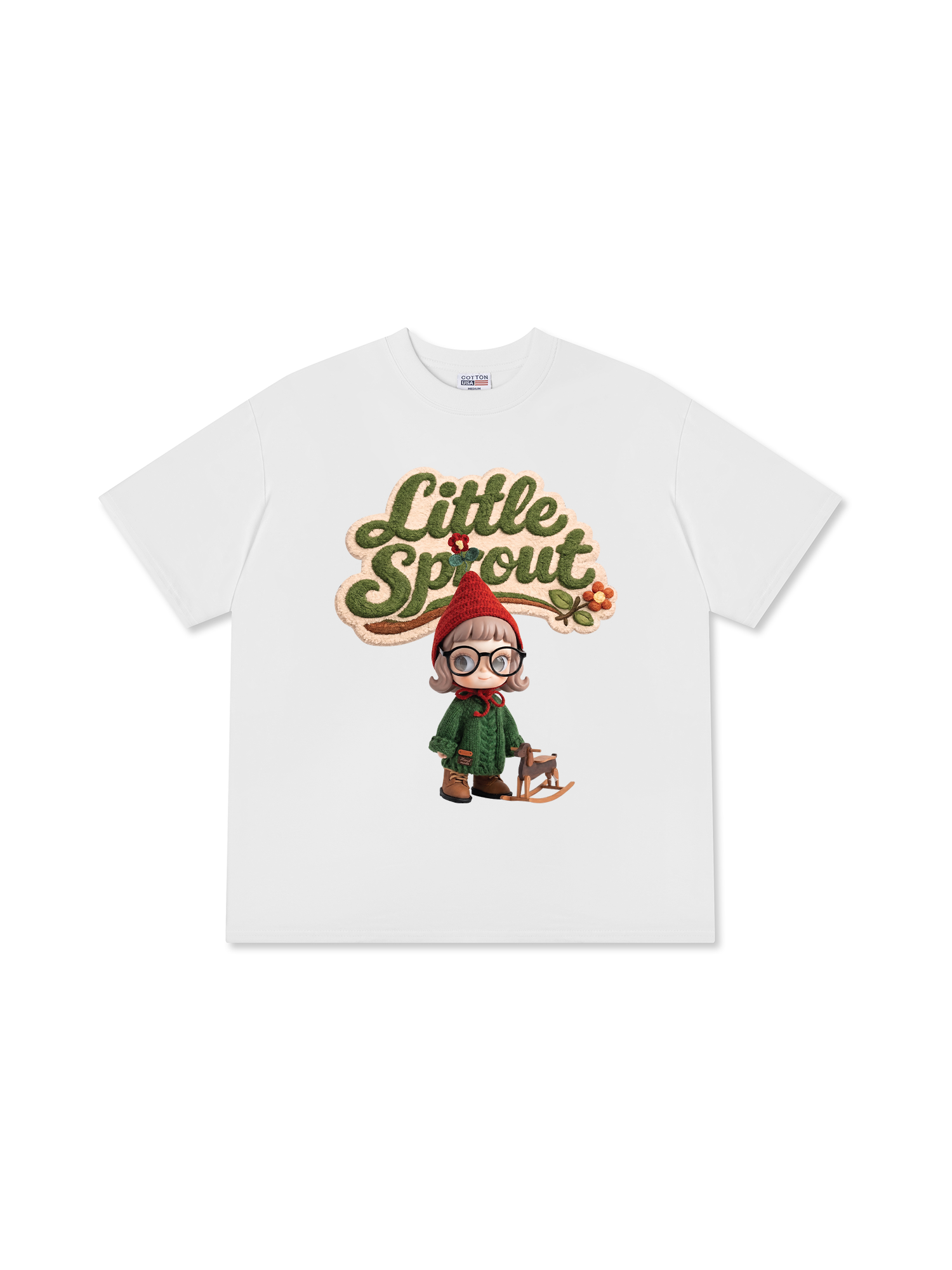 Áo Thun Relaxed Fit Cute Gang Little Sprout