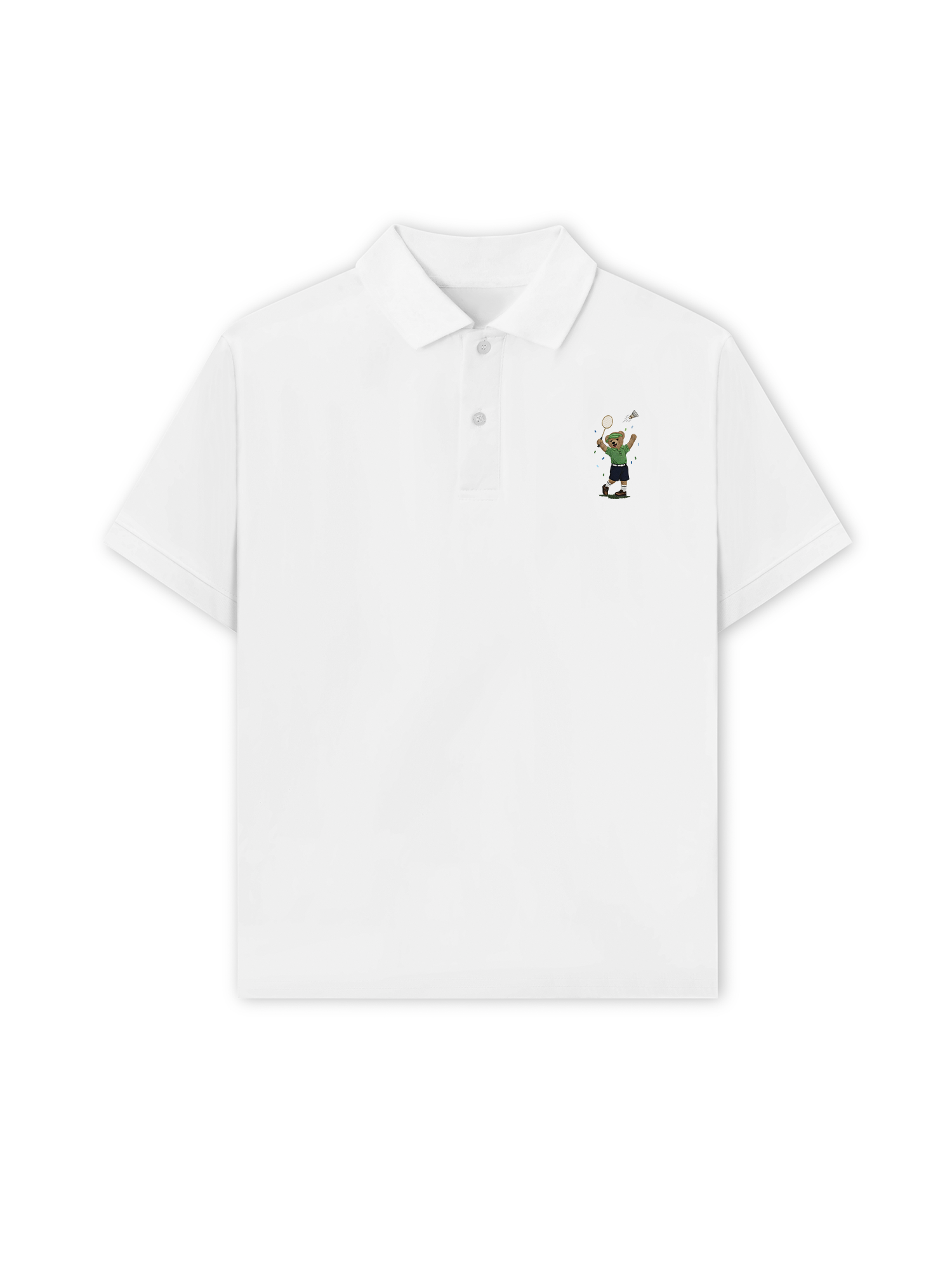 Áo Polo Relaxed Fit Badminton Bear Player