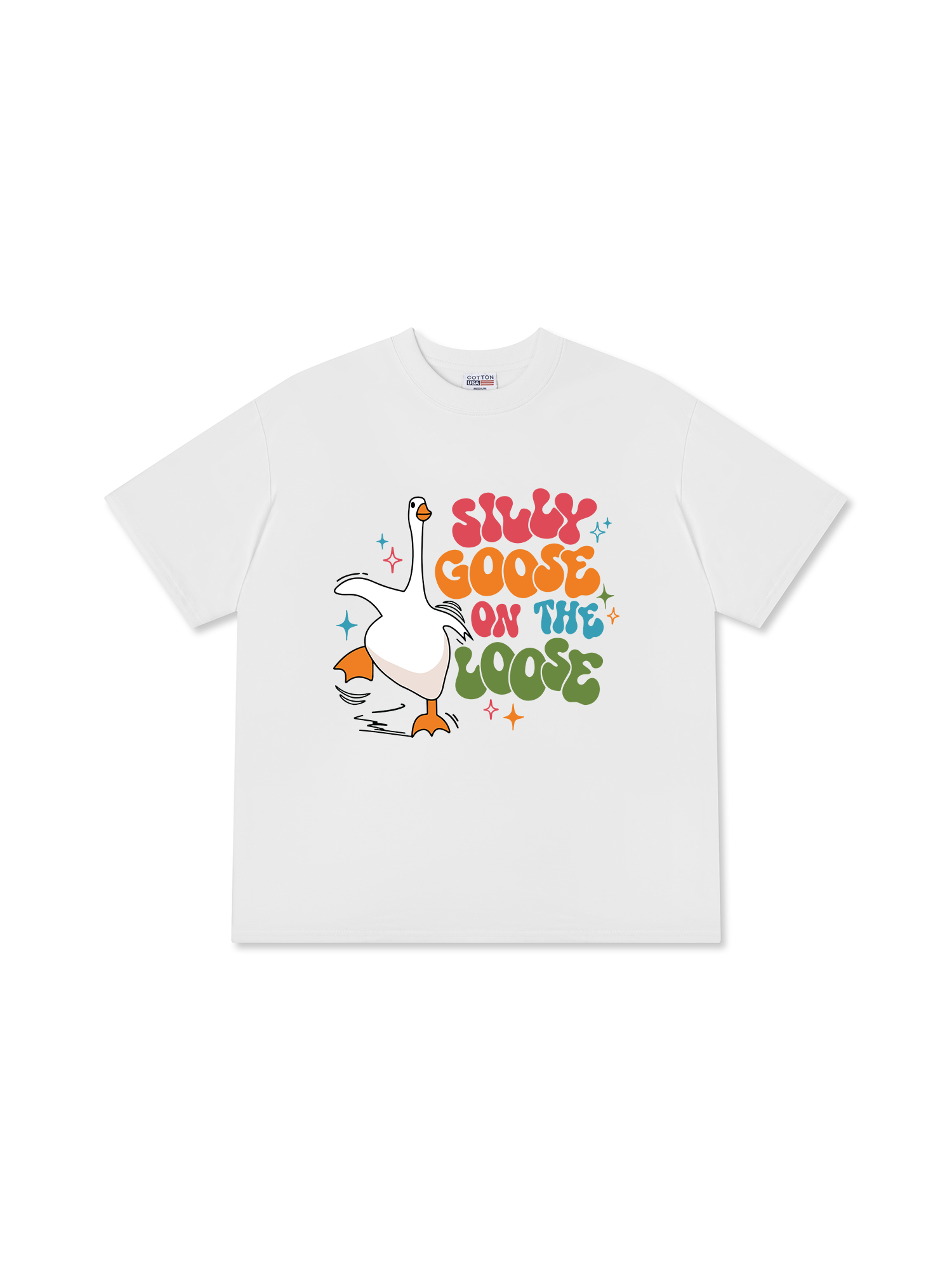 Áo Thun Relaxed Fit Farm Silly Goose On The Loose