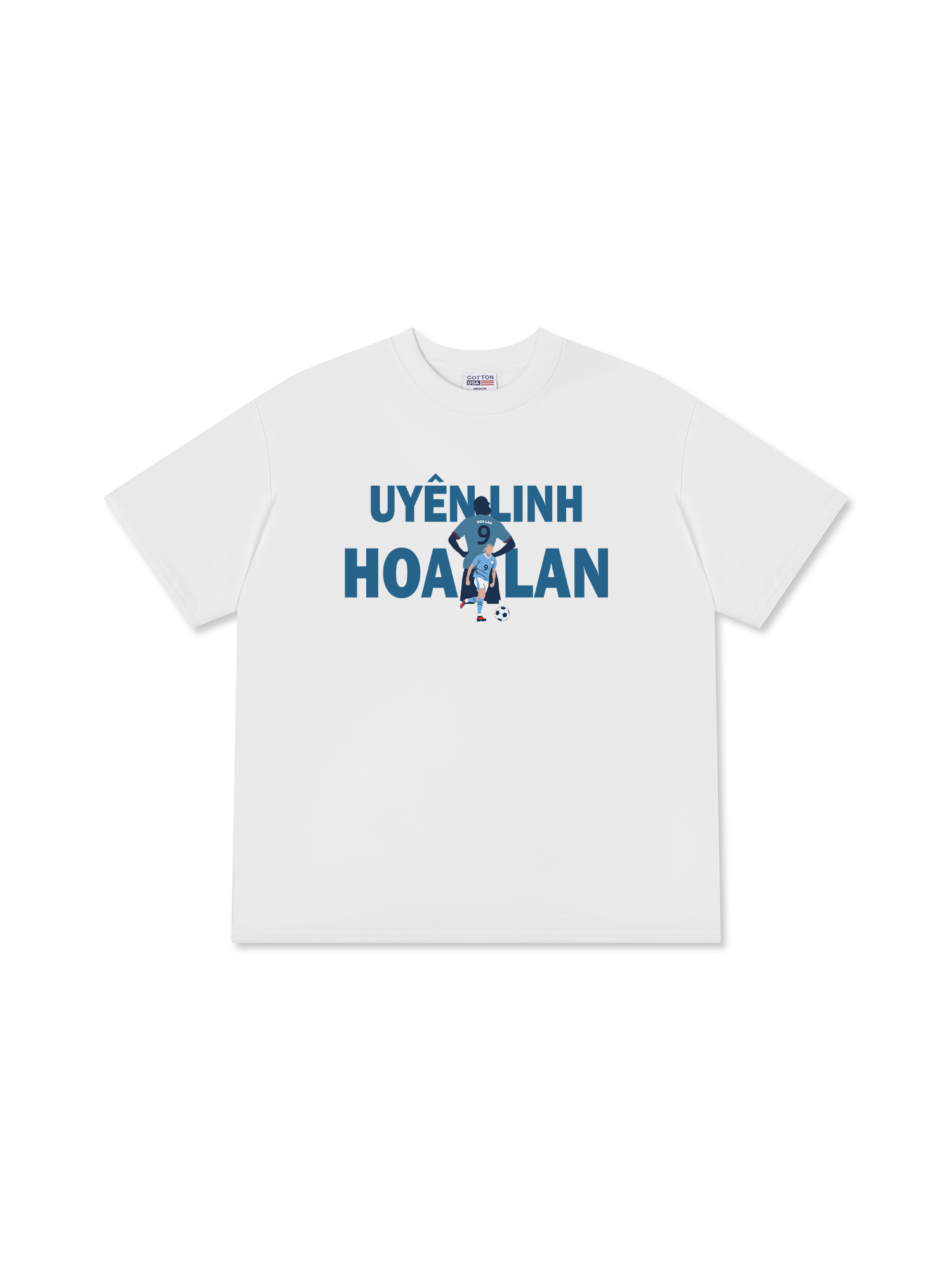 Áo Thun Relaxed Fit Soccer Uyên Linh Hoa Lan
