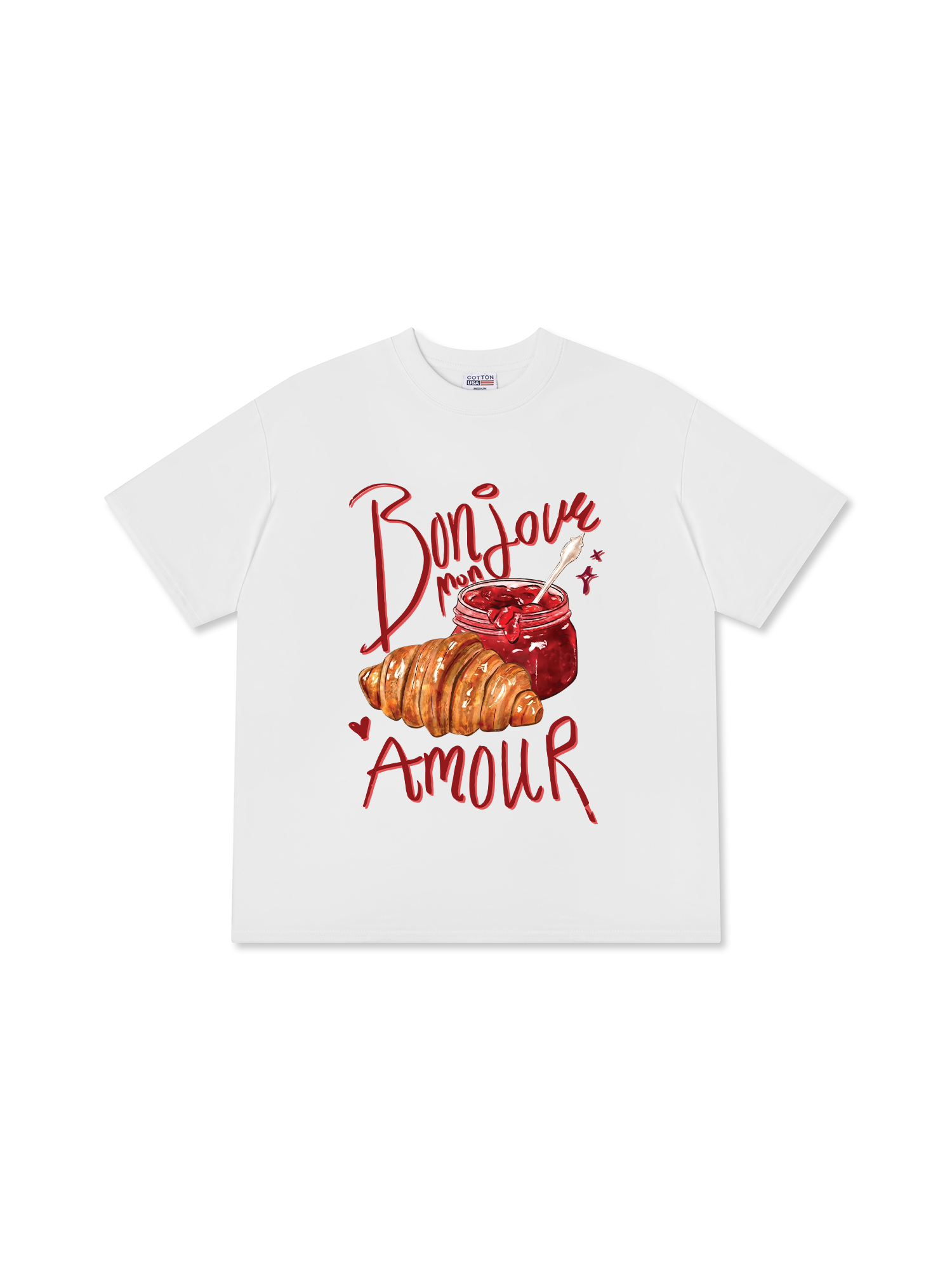 Áo Thun Relaxed Fit Yummy Mood Bonjour Amour
