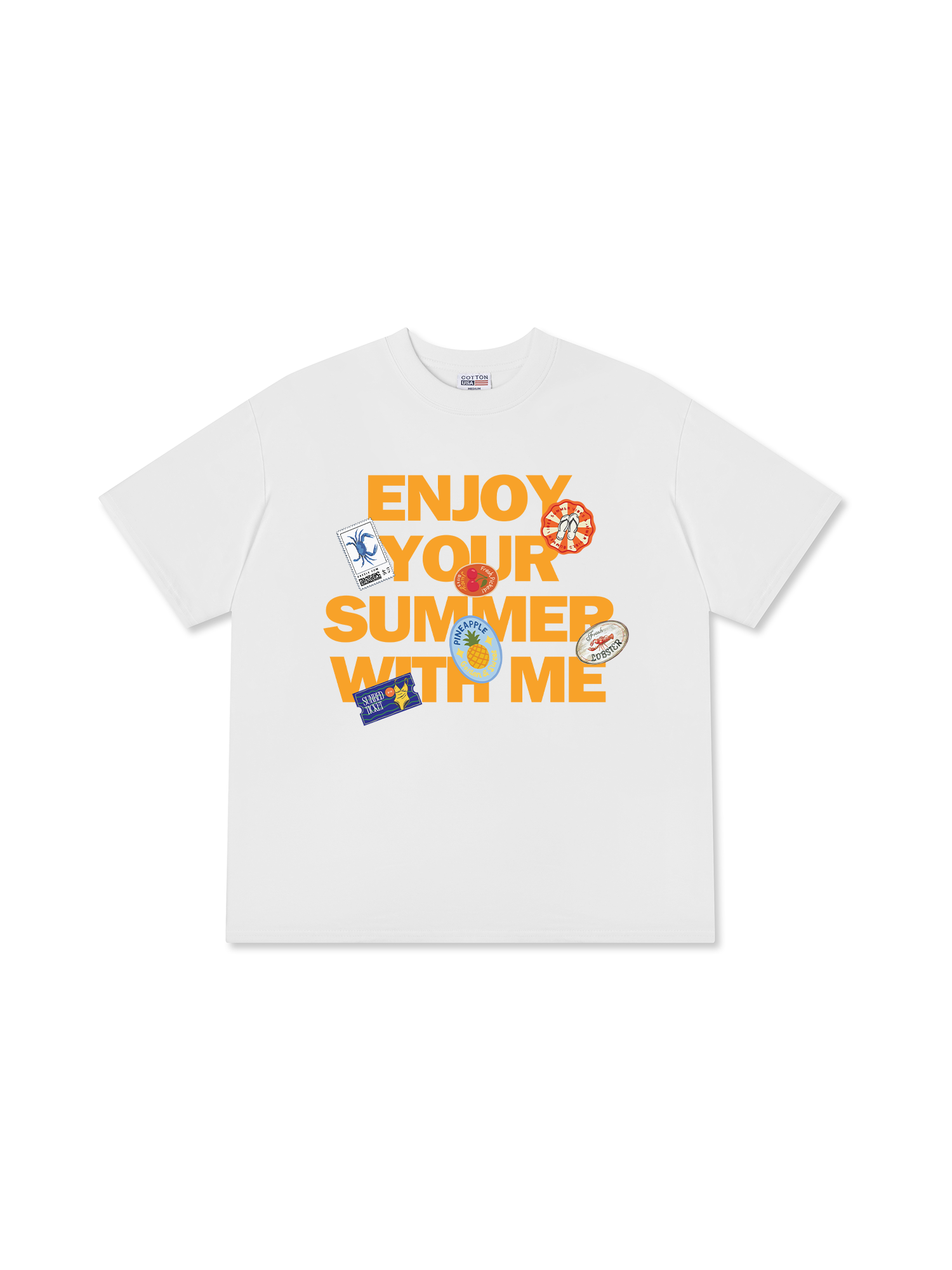 Áo Thun Relaxed Fit Tropical Enjoy Your Summer With Me
